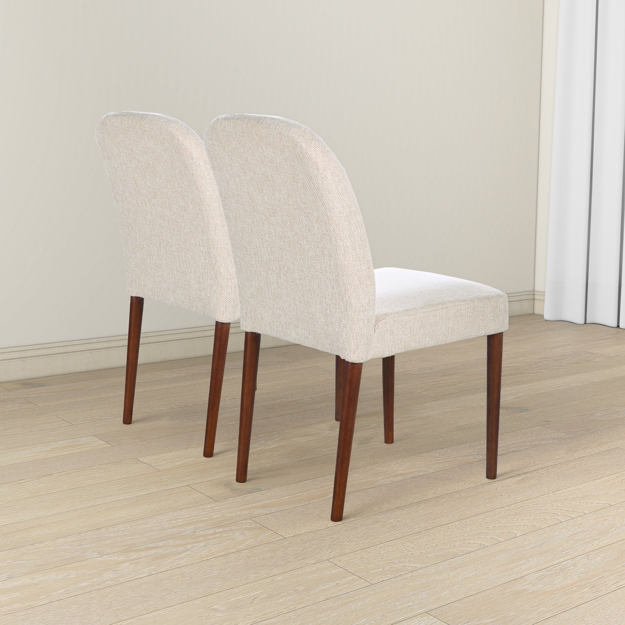Ashcroft - Capri Beige Fabric Dining Chair (Set Of 2)