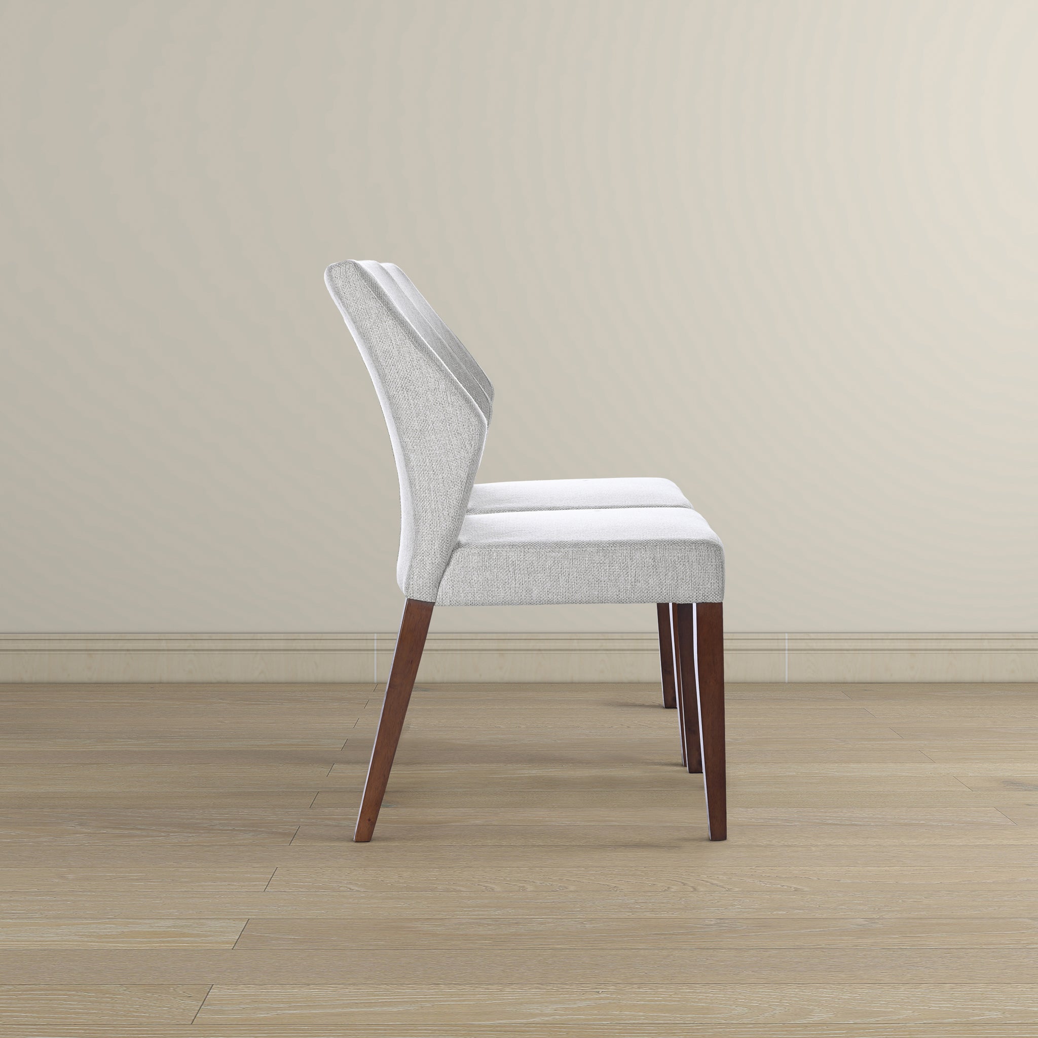 Ashcroft - Luca Light Gray Fabric Dining Chair (Set Of 2)