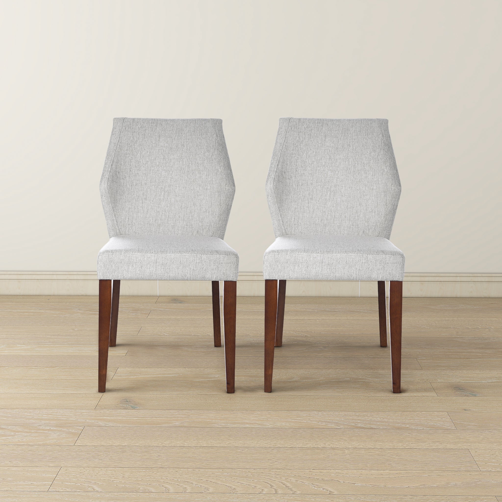 Ashcroft - Luca Light Gray Fabric Dining Chair (Set Of 2)