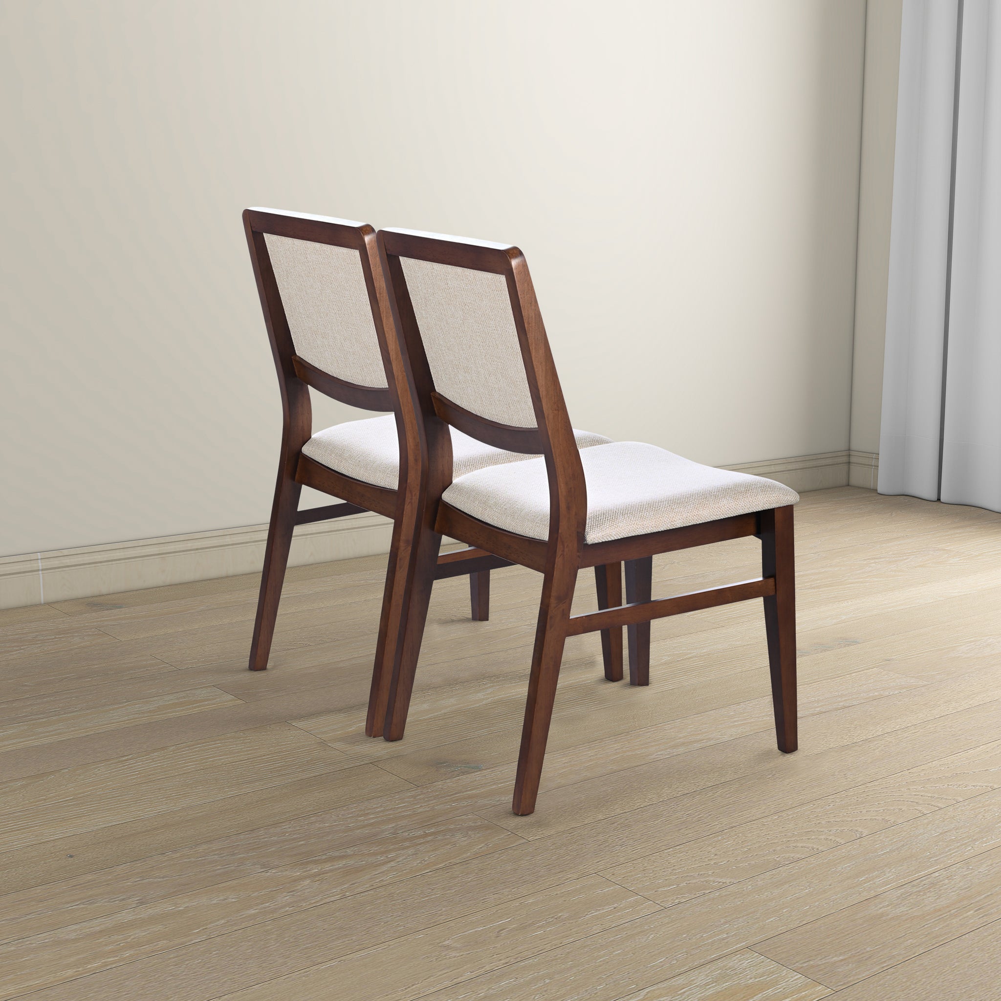 Ashcroft - Skylar Beige Fabric Dining Chair (Set Of 2)