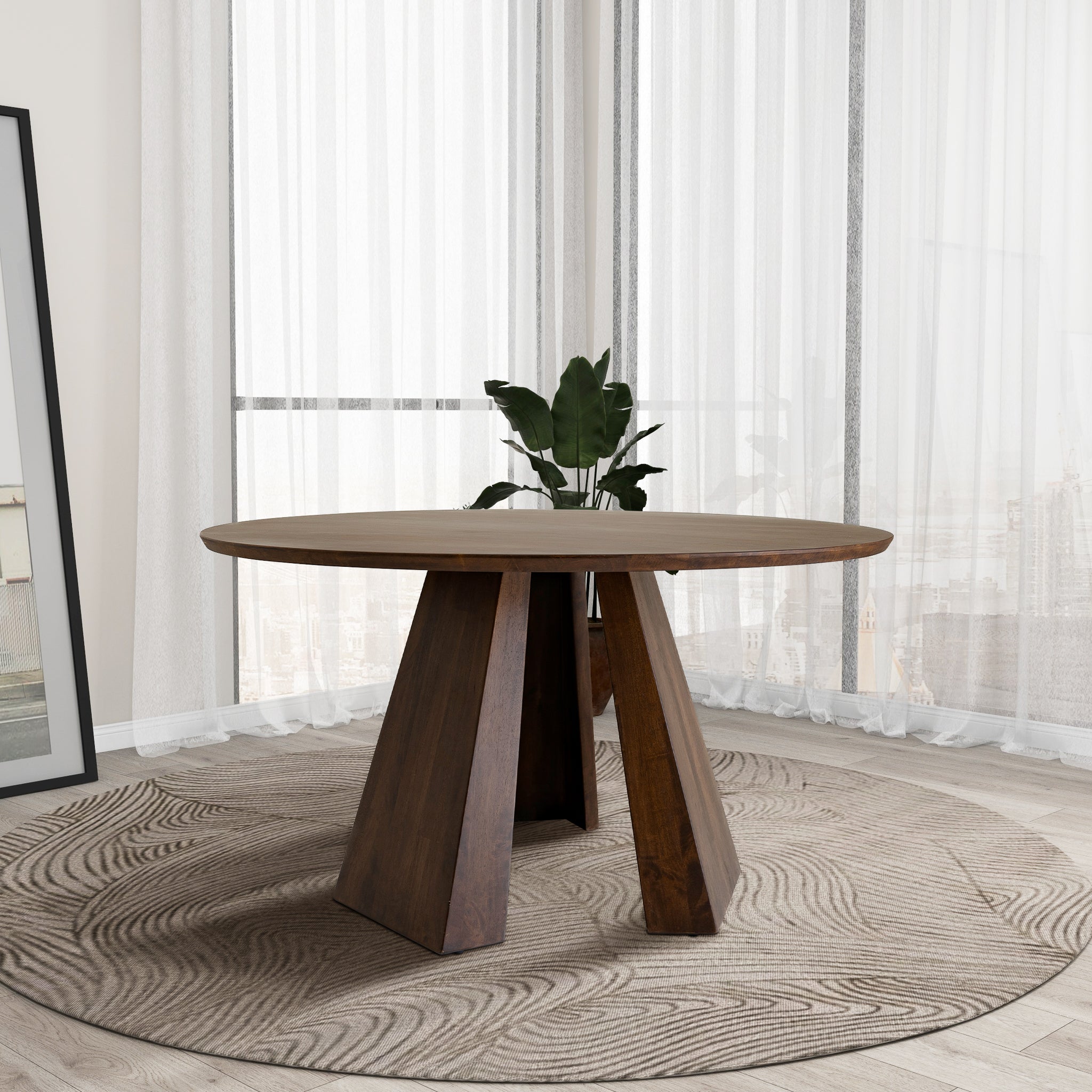 Ashcroft - Bolton Round Walnut Dining Table