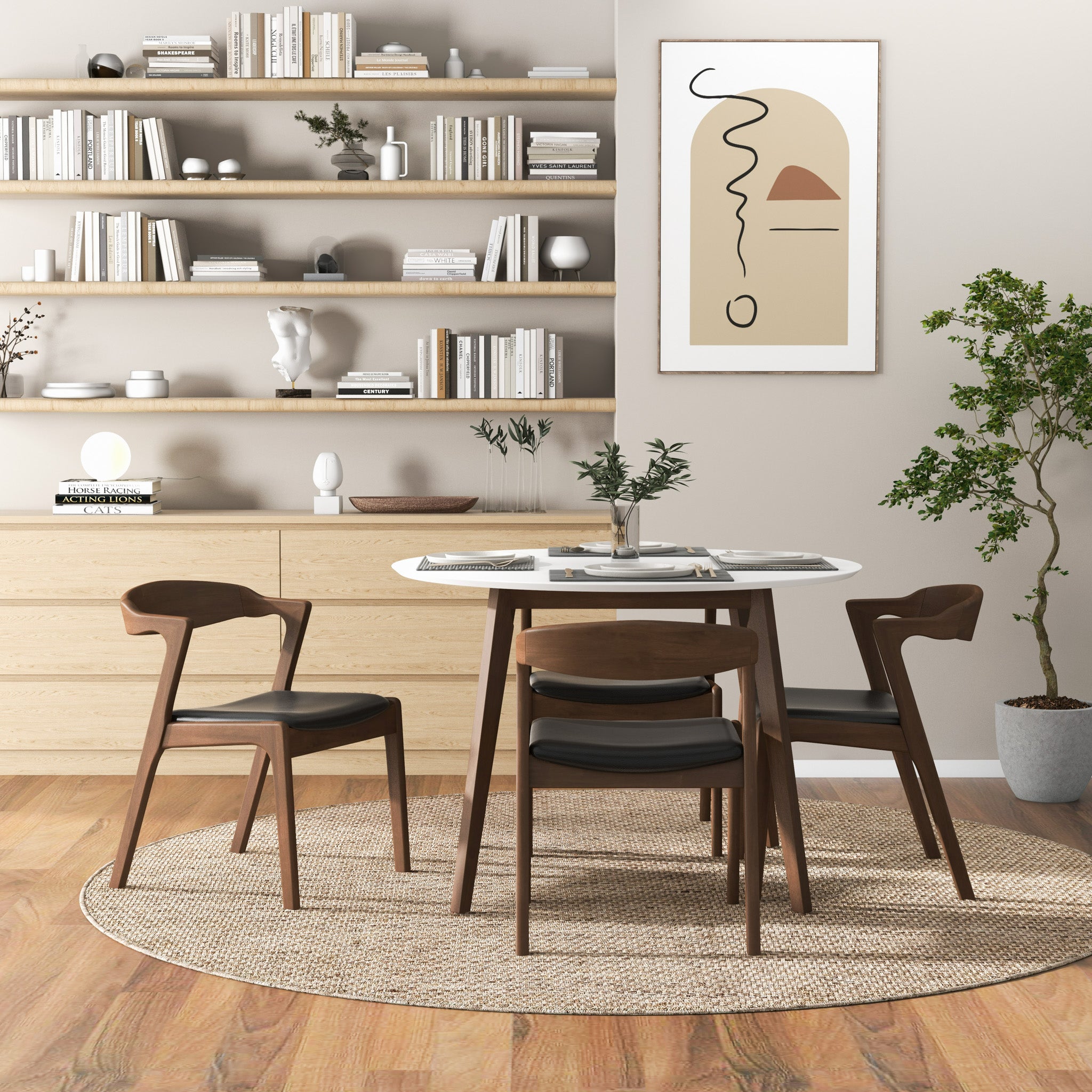 Ashcroft Alina Dining Table - White