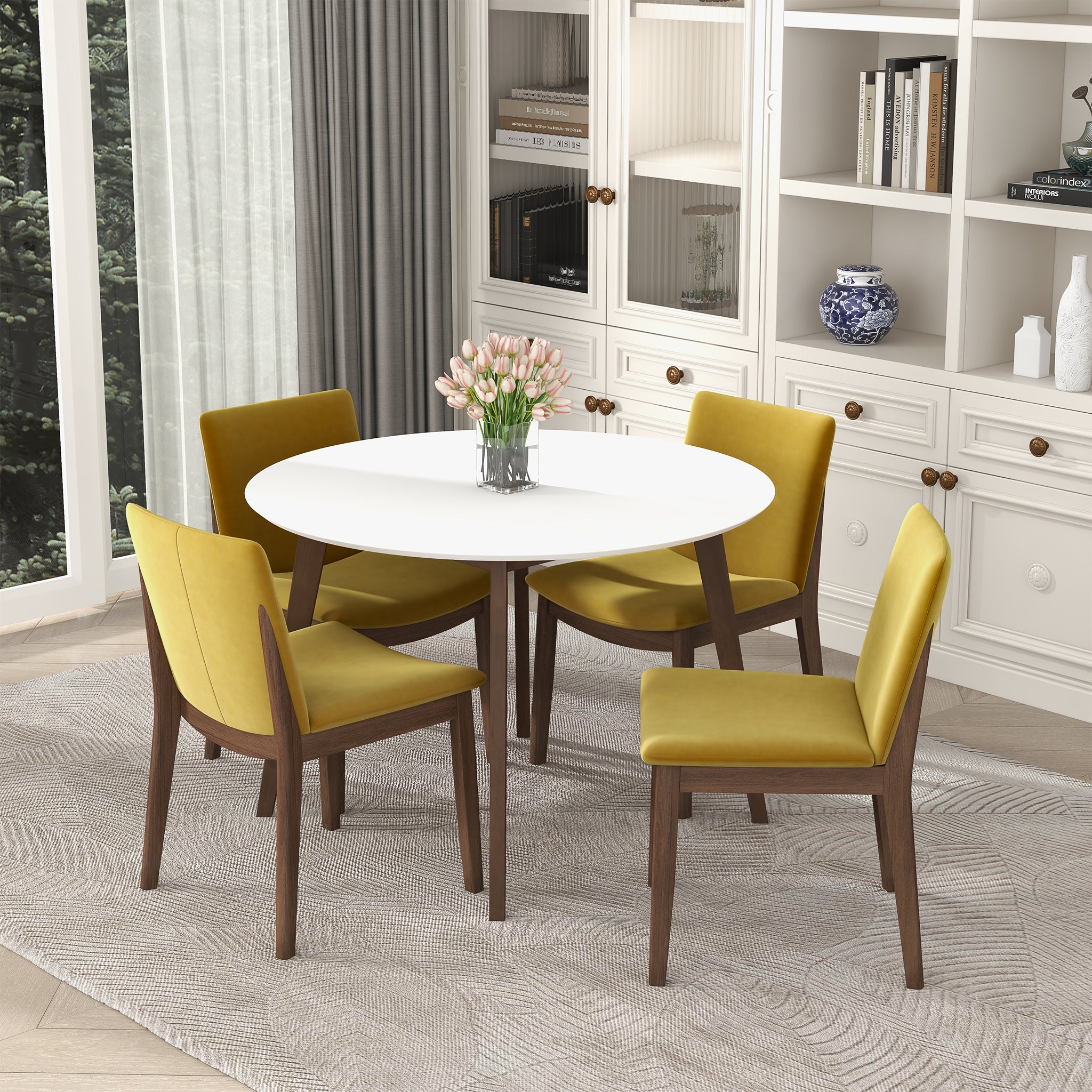 Ashcroft Alina Dining Table - White