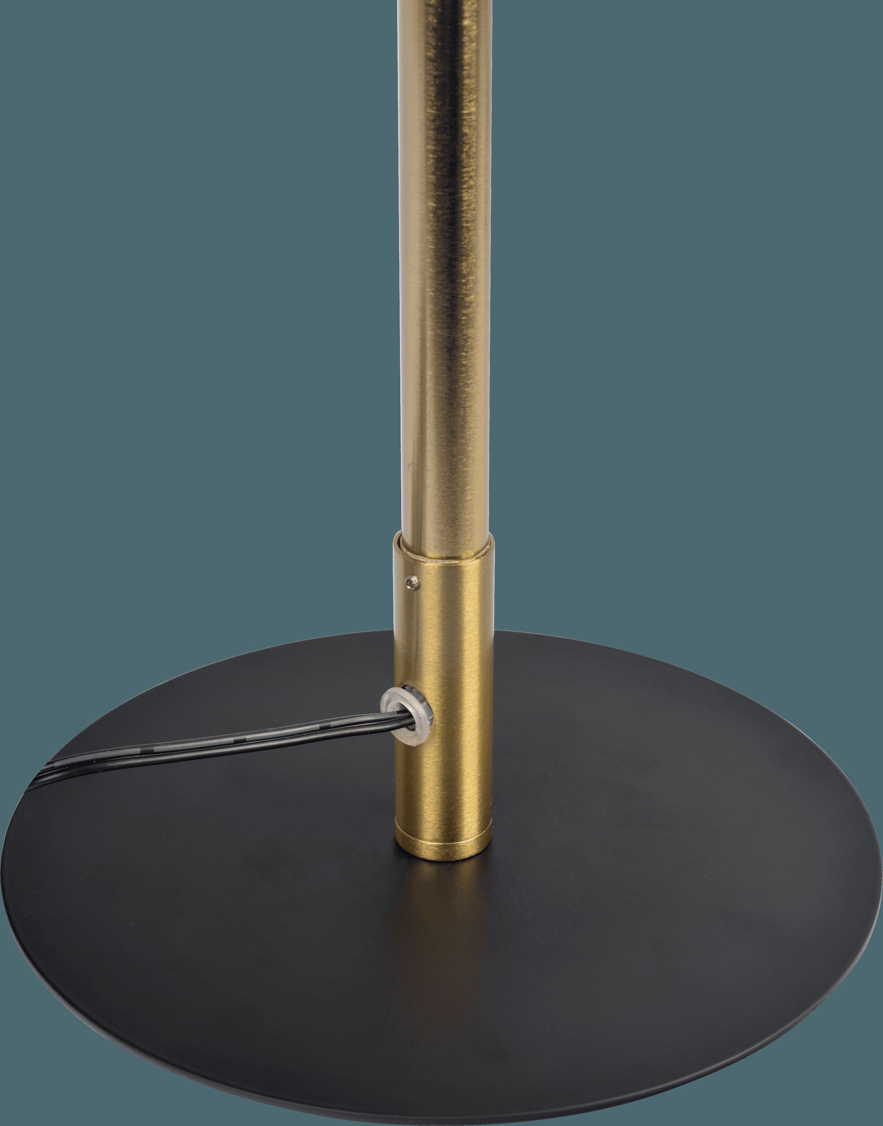 Ashcroft - Dimond Black LED Table Lamp with On/Off Switch Round Metal Base