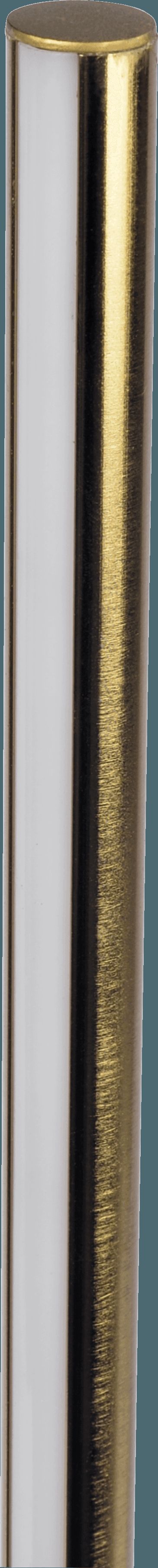 Ashcroft - Prism Brassed Gold LED Floor Lamp with On/Off Switch Faux Marble Base