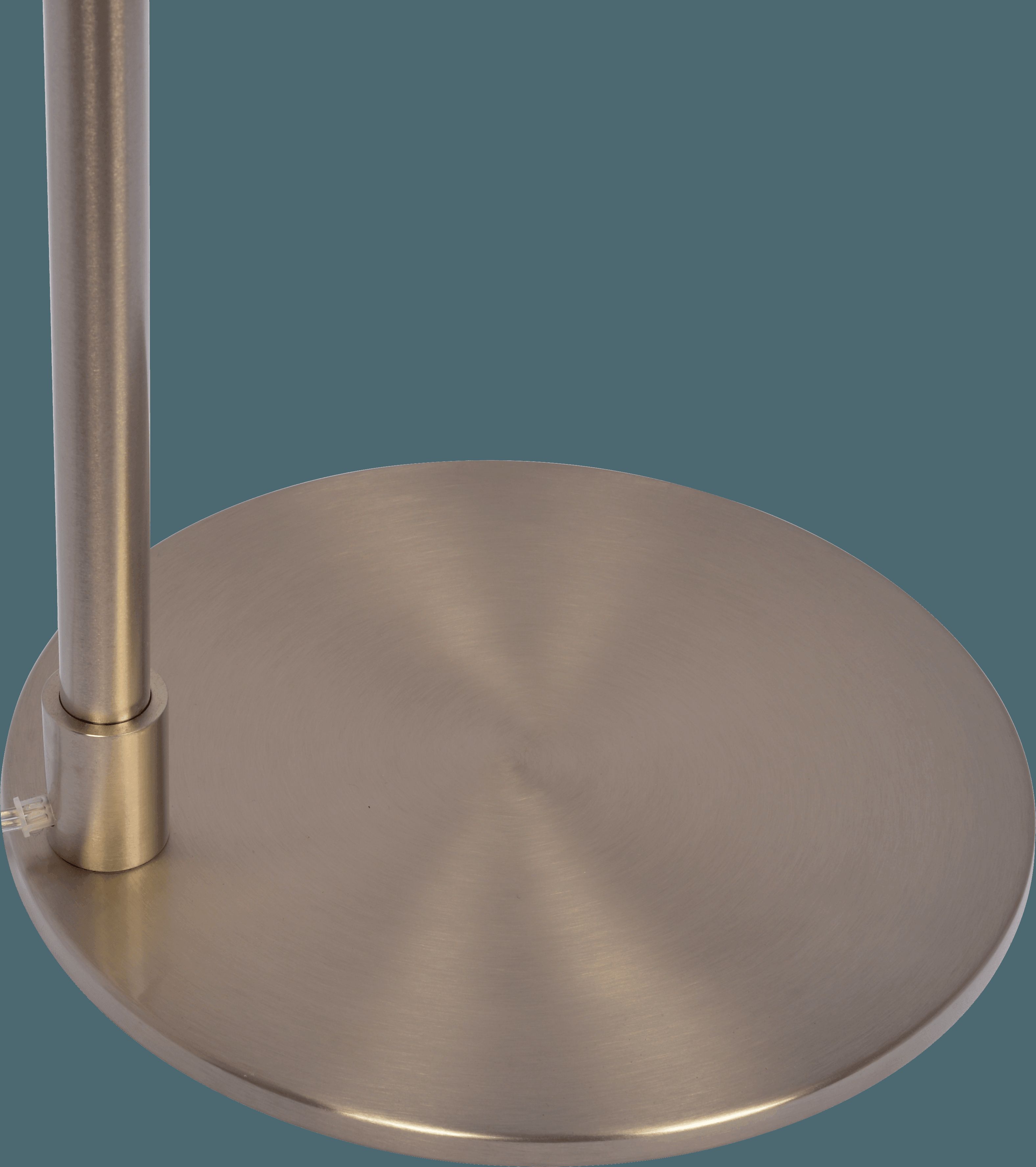 Ashcroft - Serene Brushed Nickel Floor Lamp with Rotary Switch Metal Base White Linen Shade