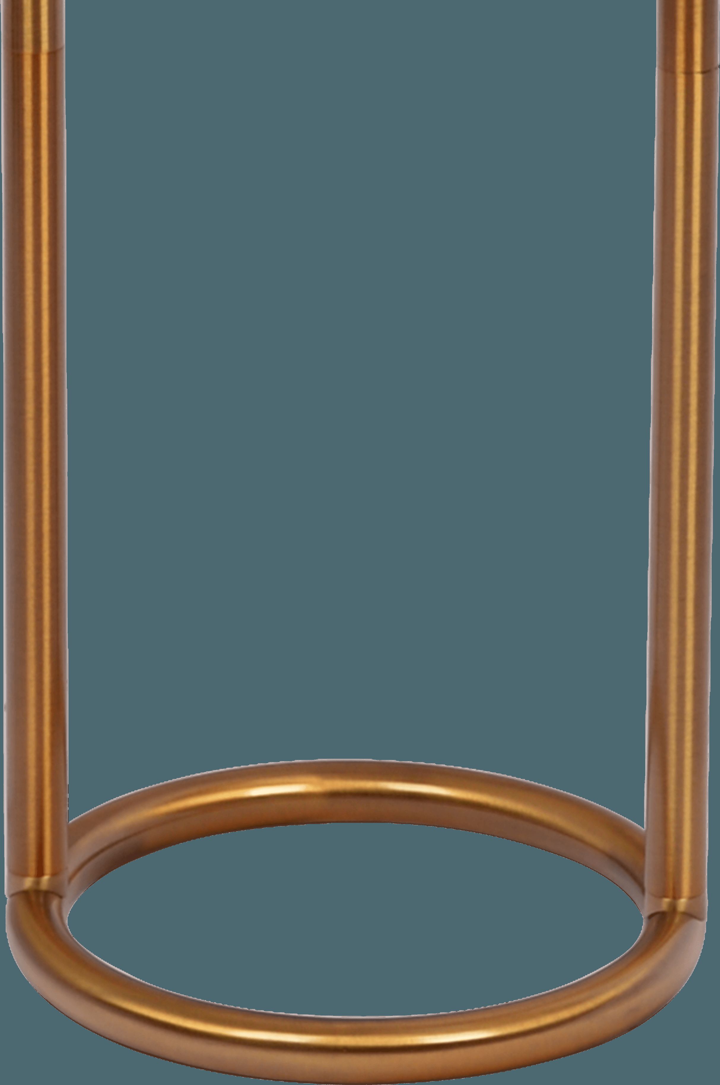 Ashcroft - Vivid Brass Ring Base Floor Lamp with Large White Drum Shade