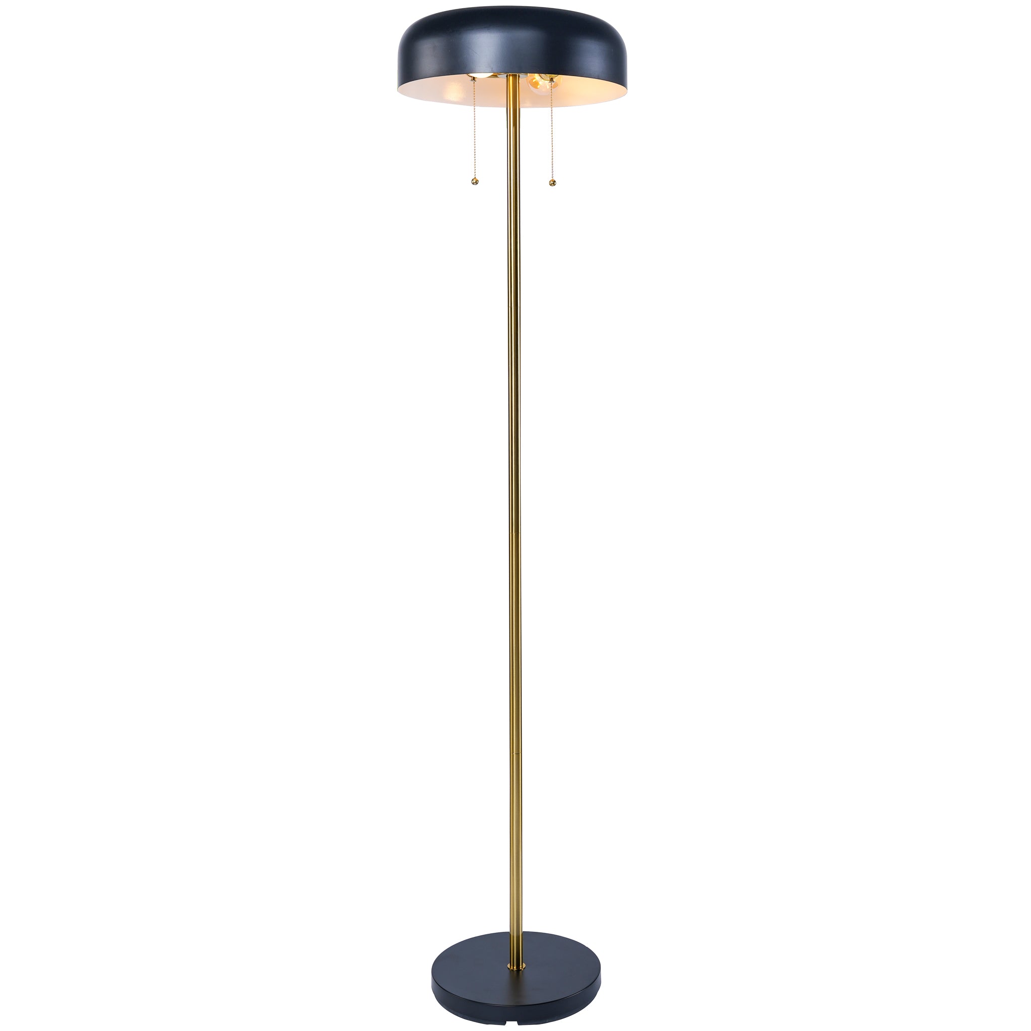 Ashcroft - Vesper Floor lamp with Black outer and White inner