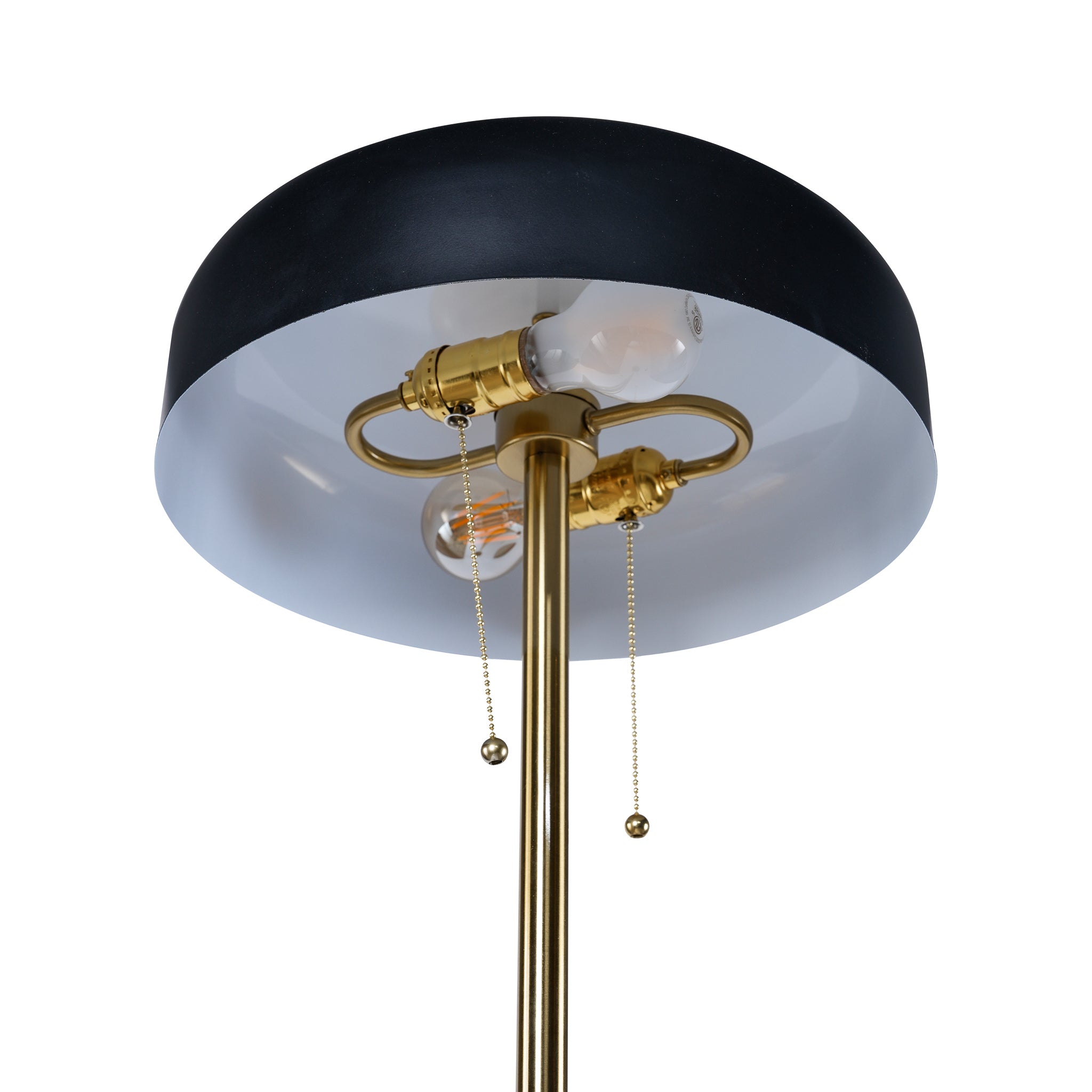 Ashcroft - Vesper Floor lamp with Black outer and White inner