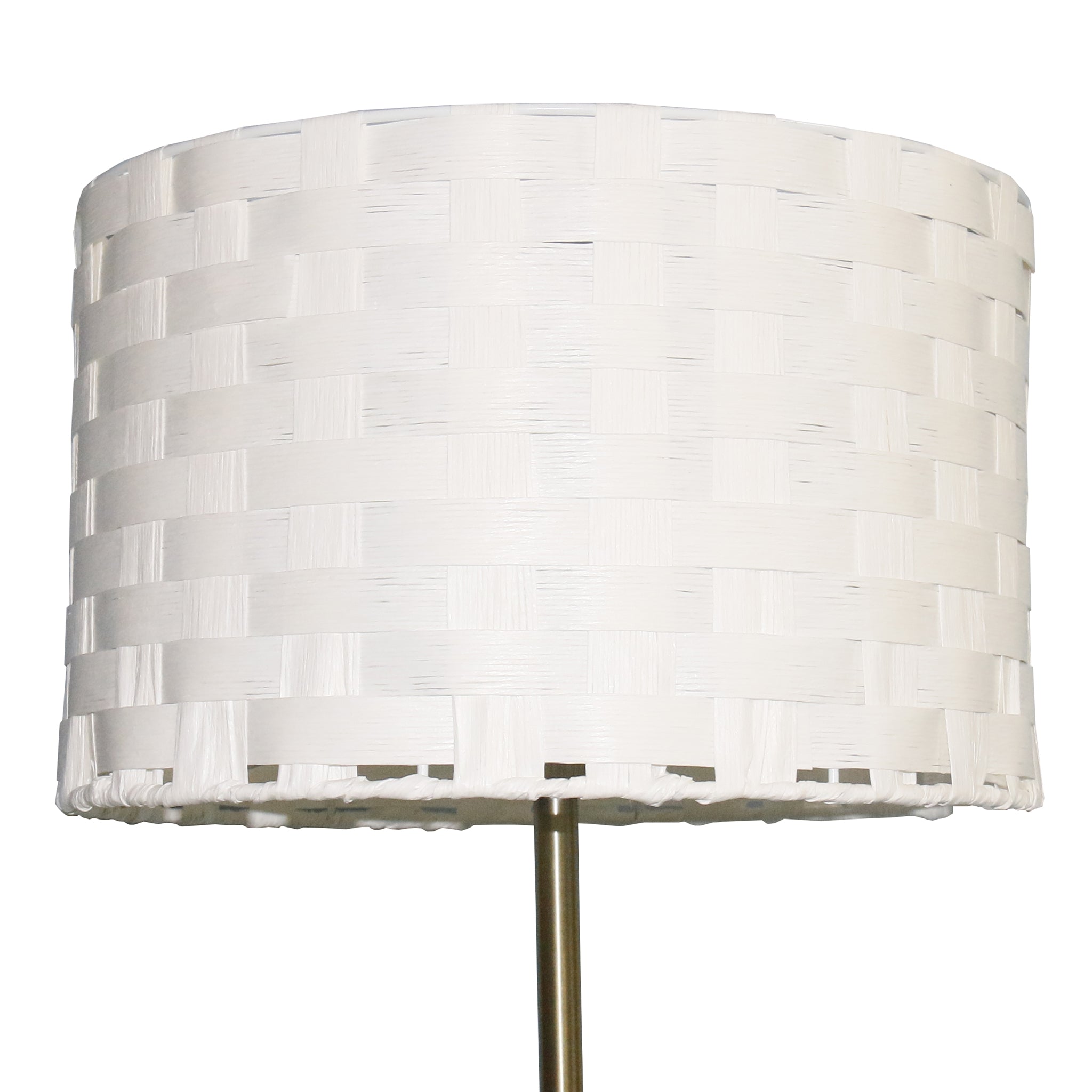 Ashcroft - Viora Marble Base Floor Lamp - Dark Brown and White
