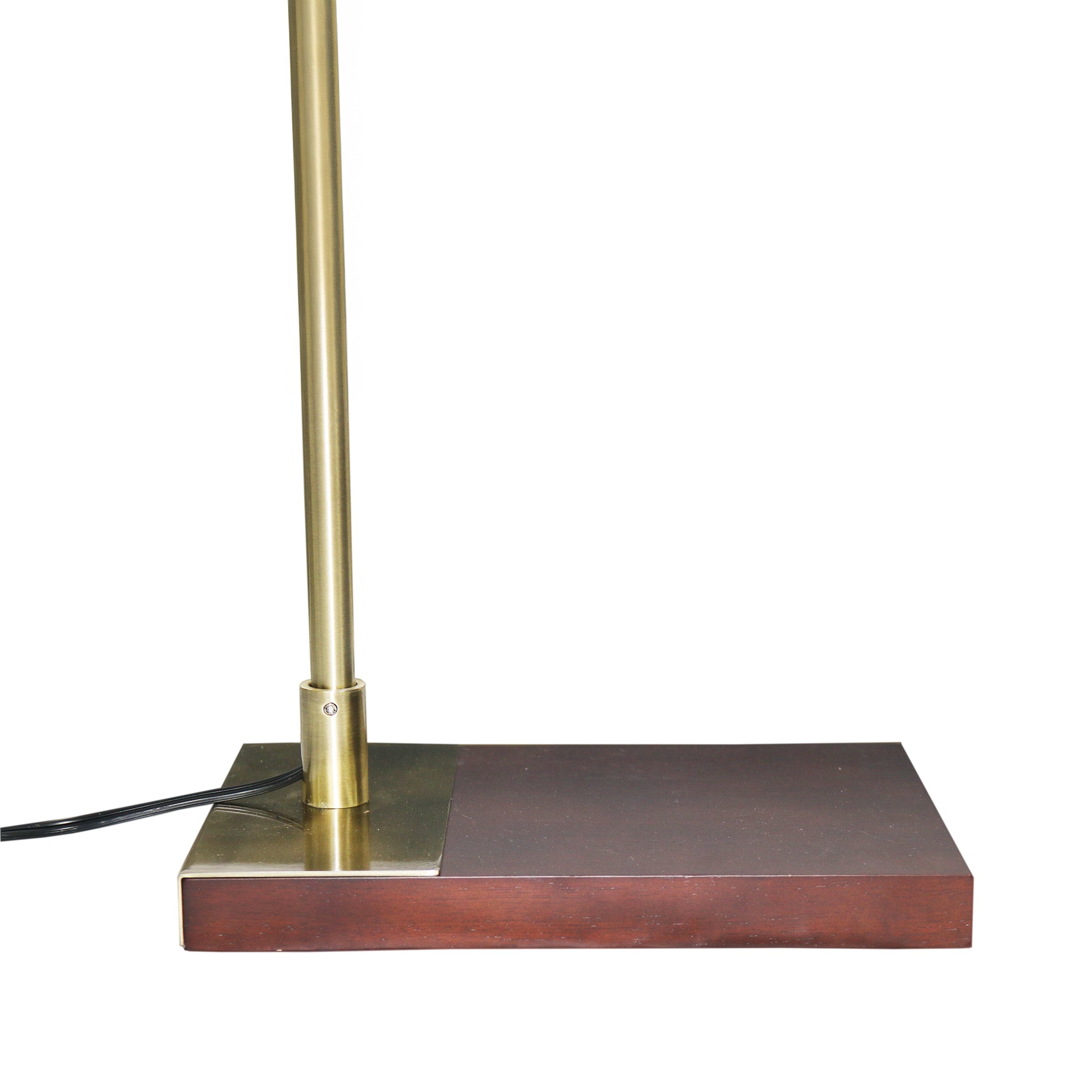 Ashcroft - Brizo Bamboo Lampshade Floor Lamp Dark brown and Bronze