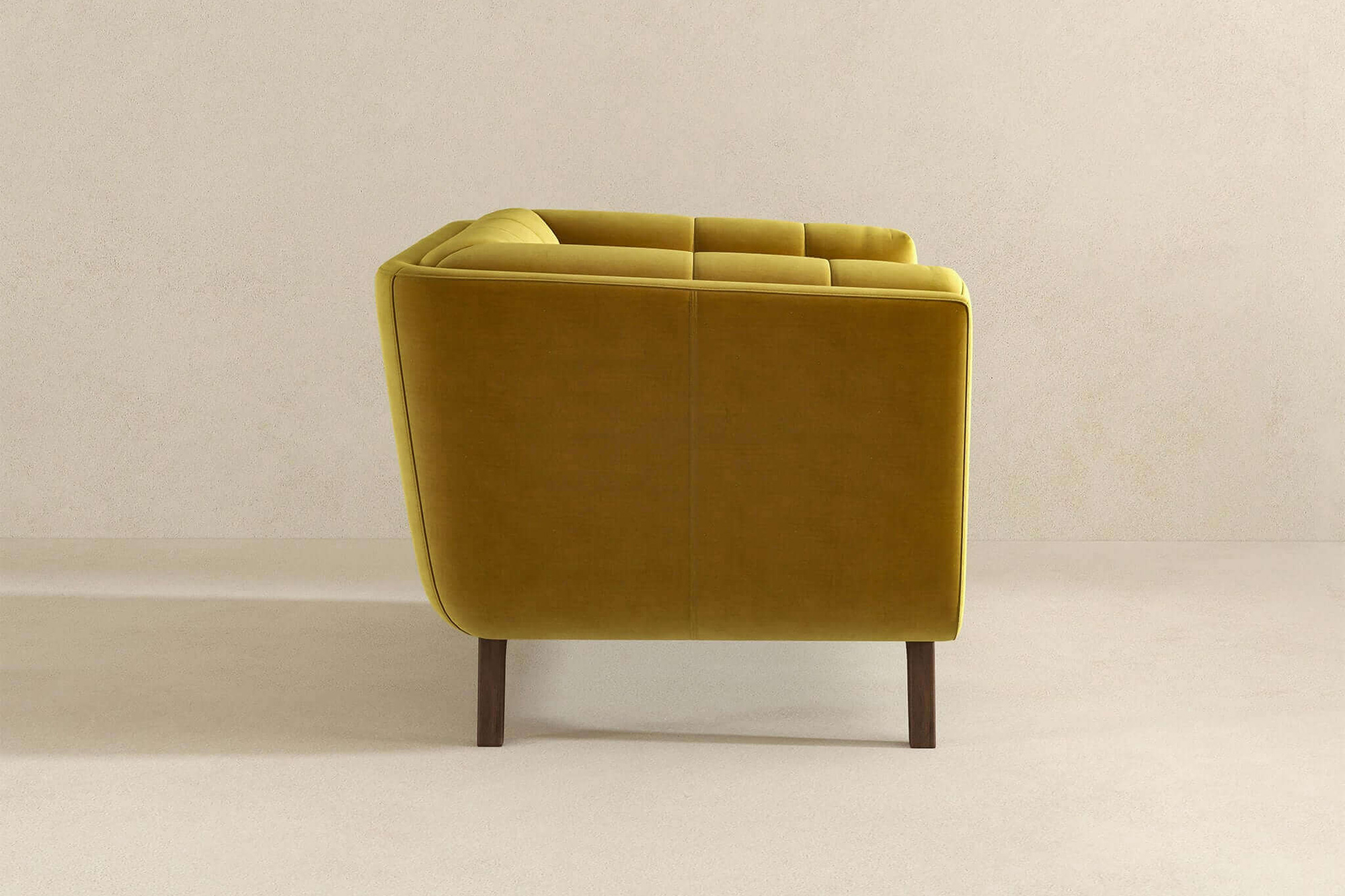 Ashcroft Addison Mid-Century Modern Velvet Lounge Chair - Gold