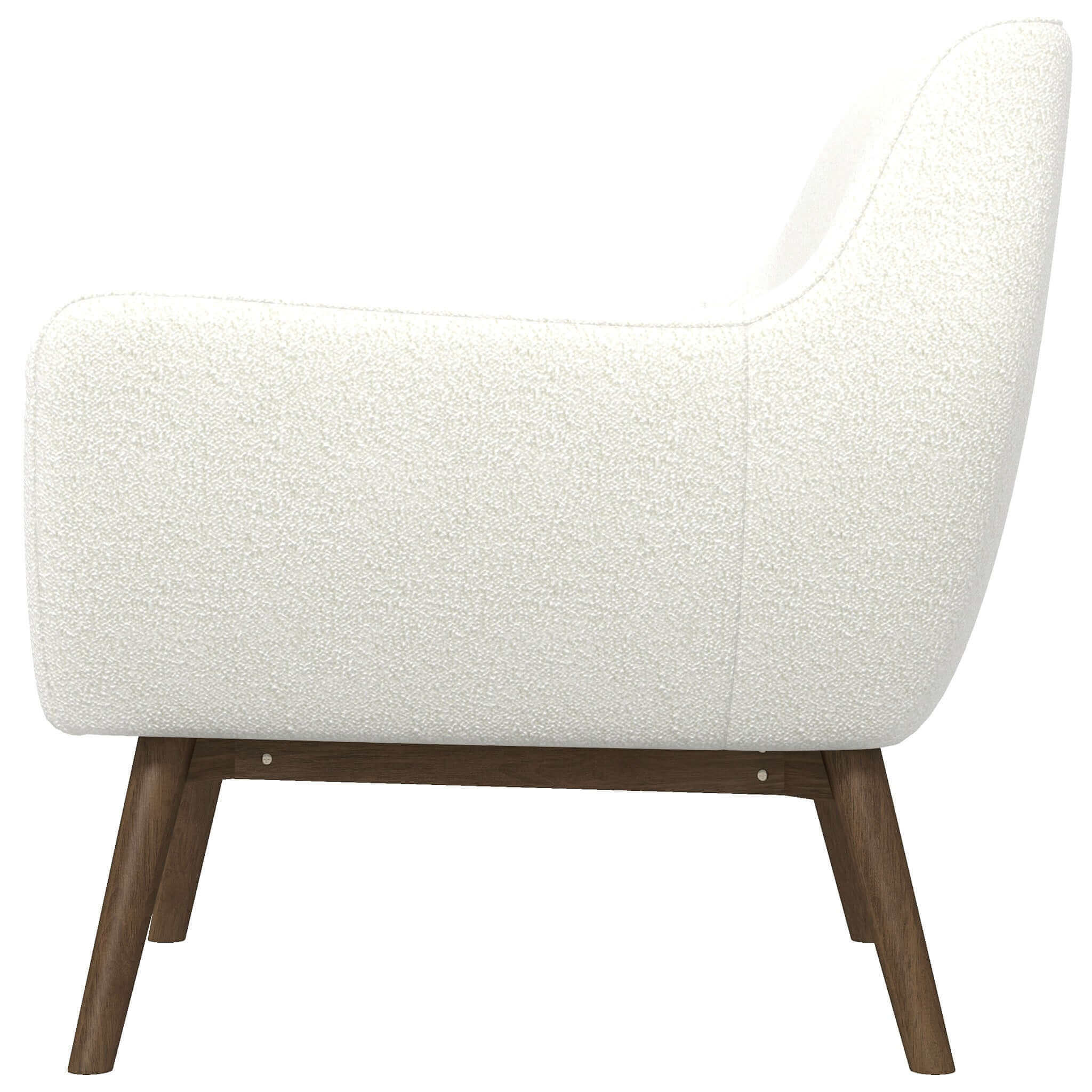 Ashcroft Panom Lounge Chair - White Boucle