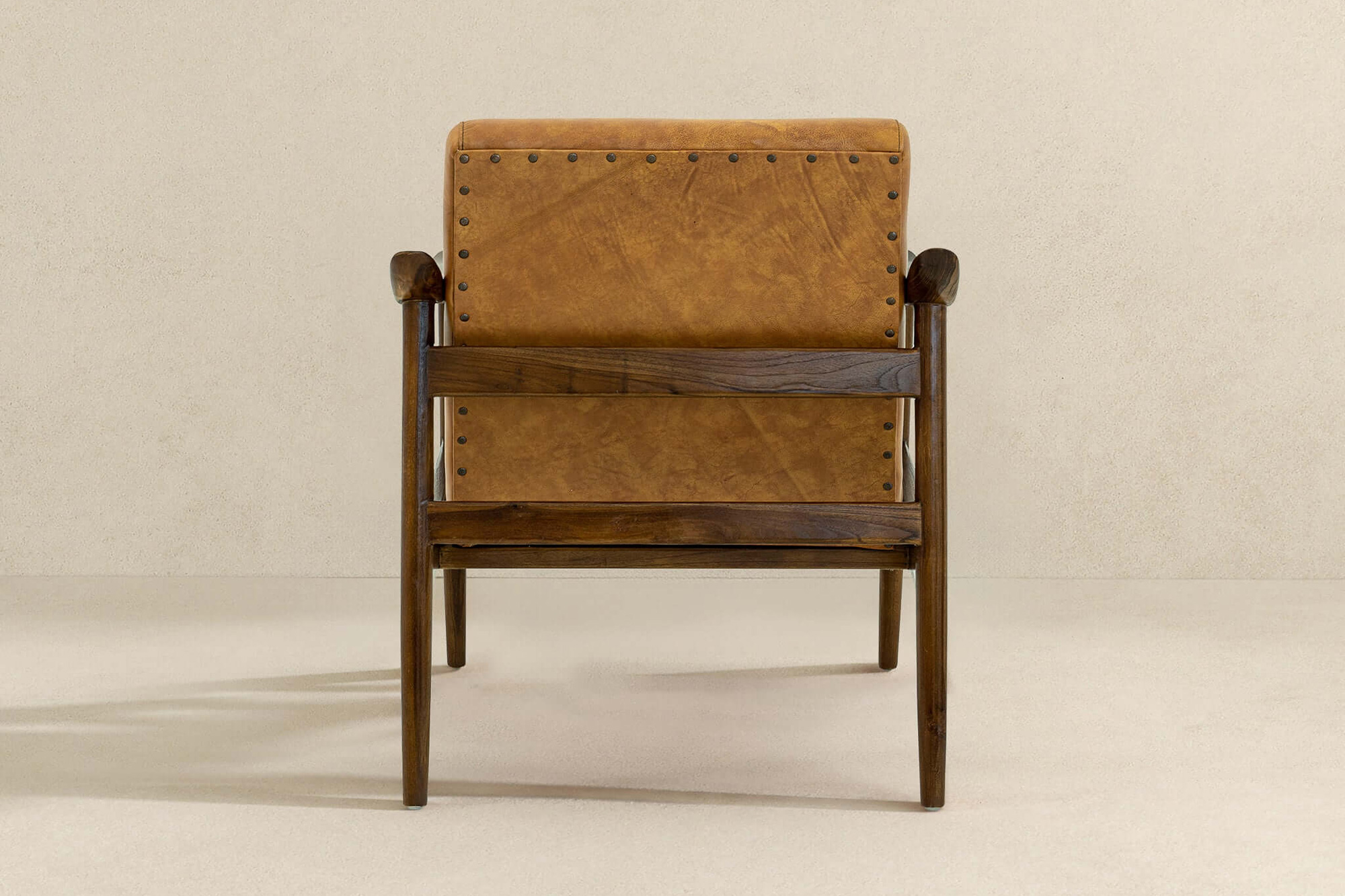 Ashcroft Brandon Leather Lounge Chair - Antique Tan