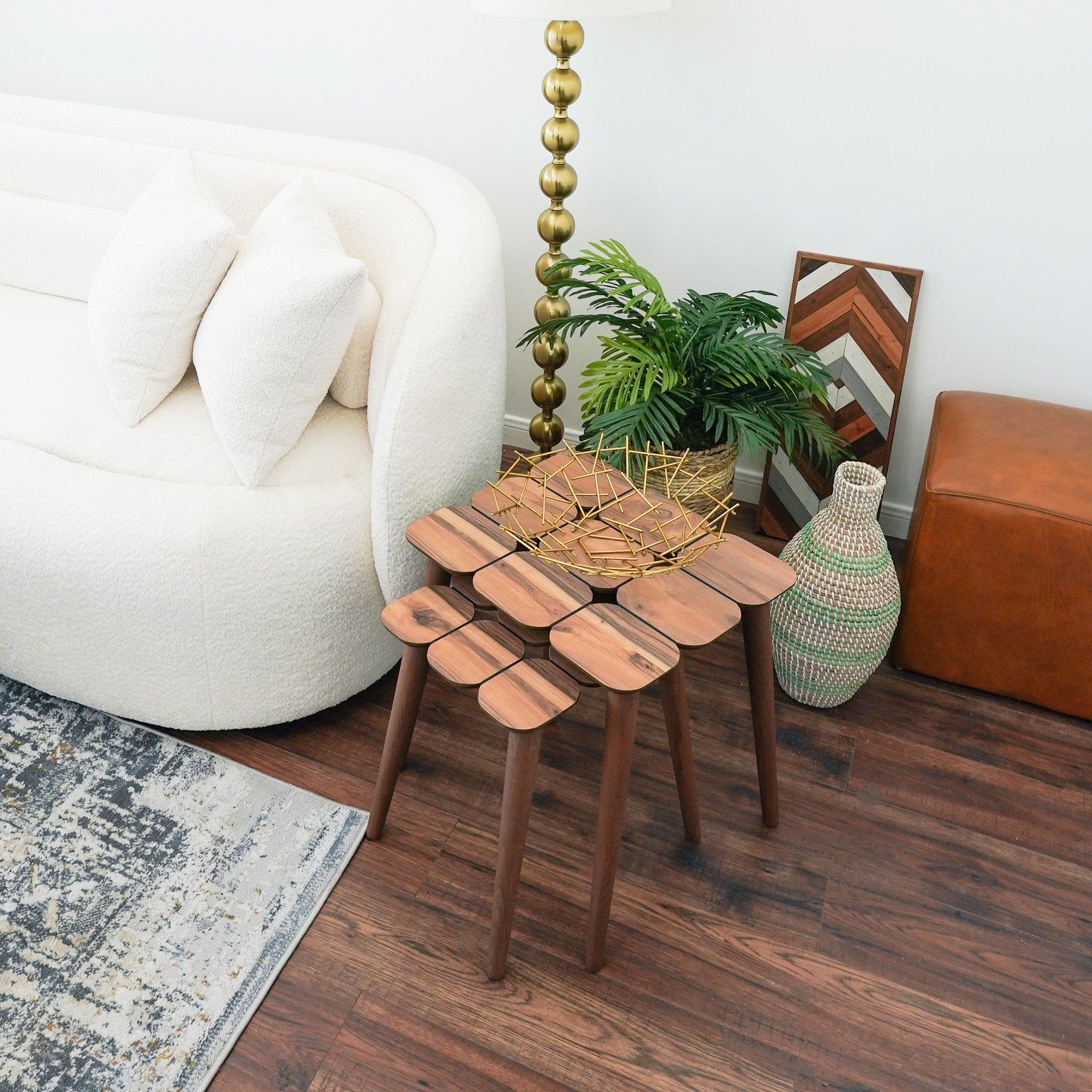 Ashcroft - Hilson Walnut Nesting Table