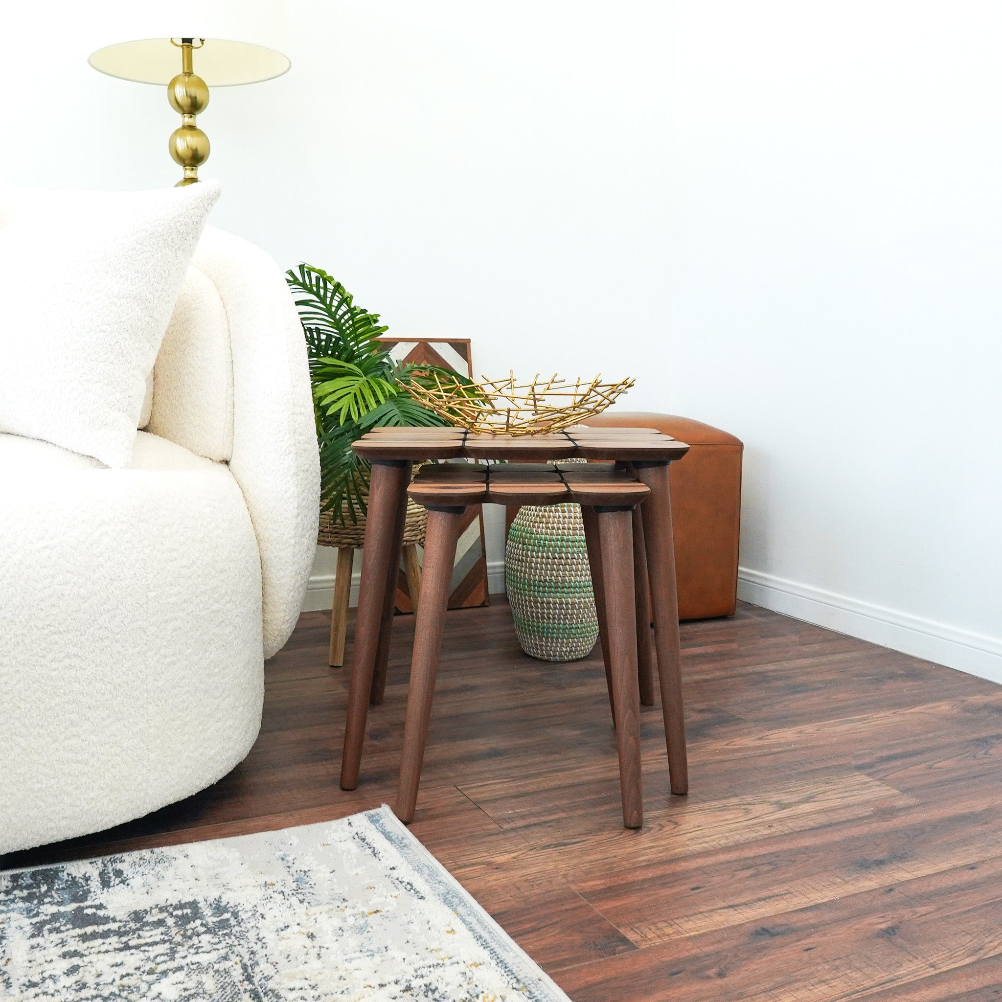 Ashcroft - Hilson Walnut Nesting Table