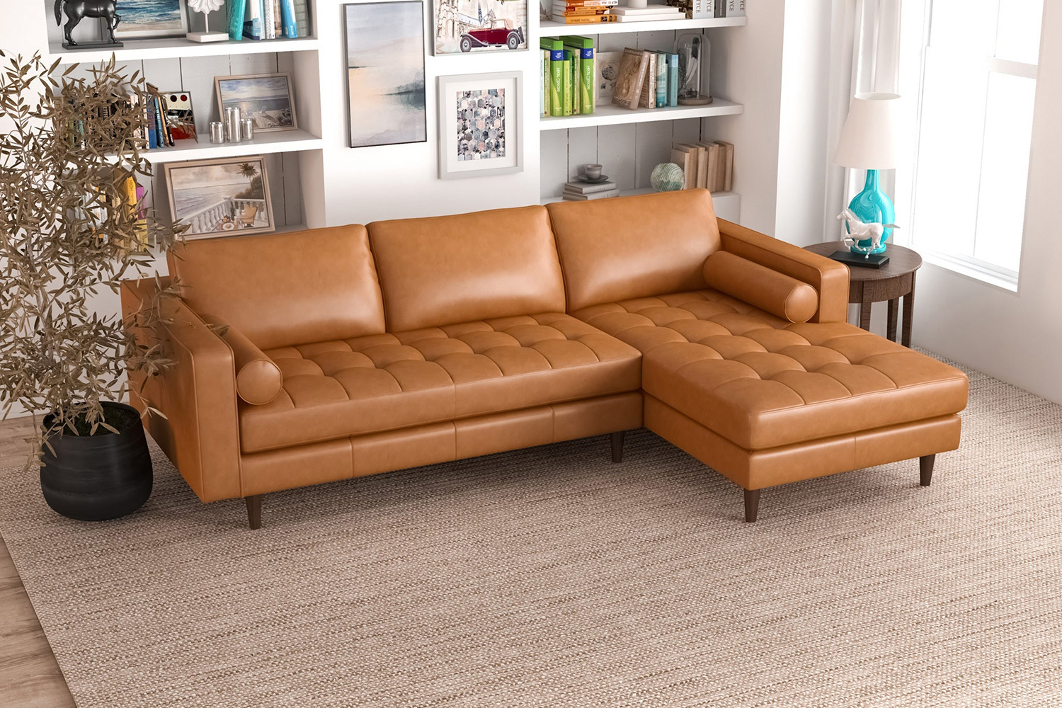 Ashcroft - Daphne L Shape Sectional Sofa