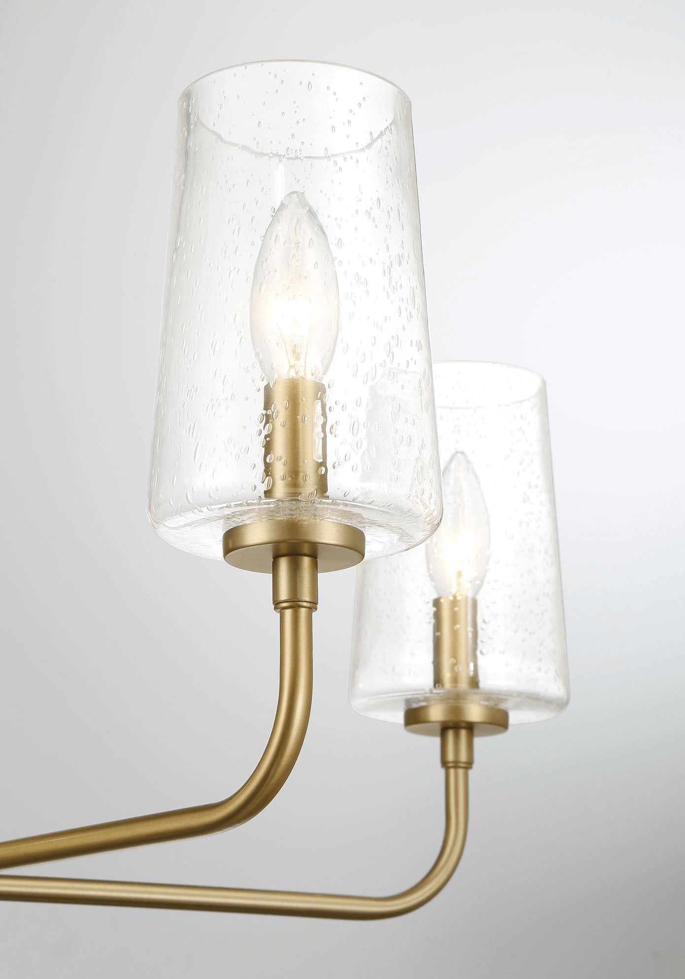 Ashcroft - Dazzle Five Lights Chandelier With Clear Seeded Glass in Satin Brass