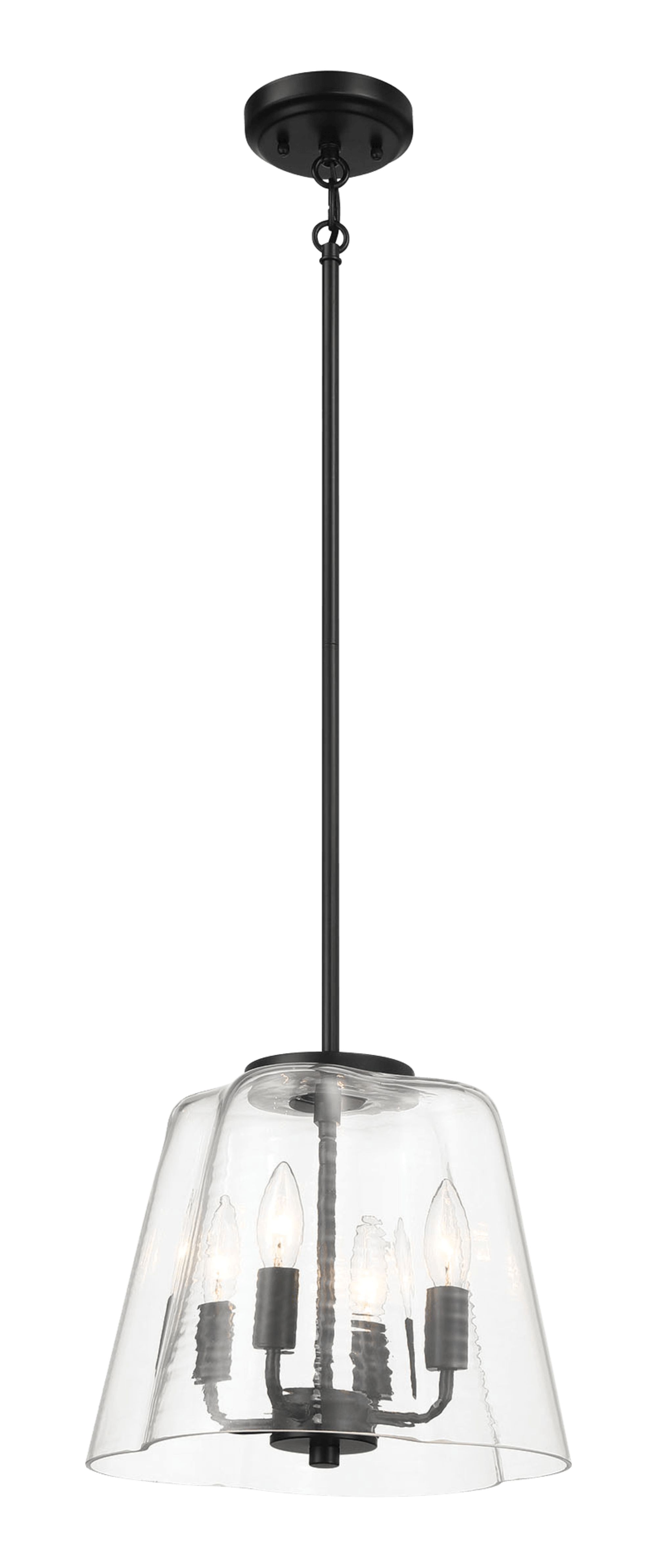 Ashcroft - Soiree Four Candle Lights Pendant With Clear Glass