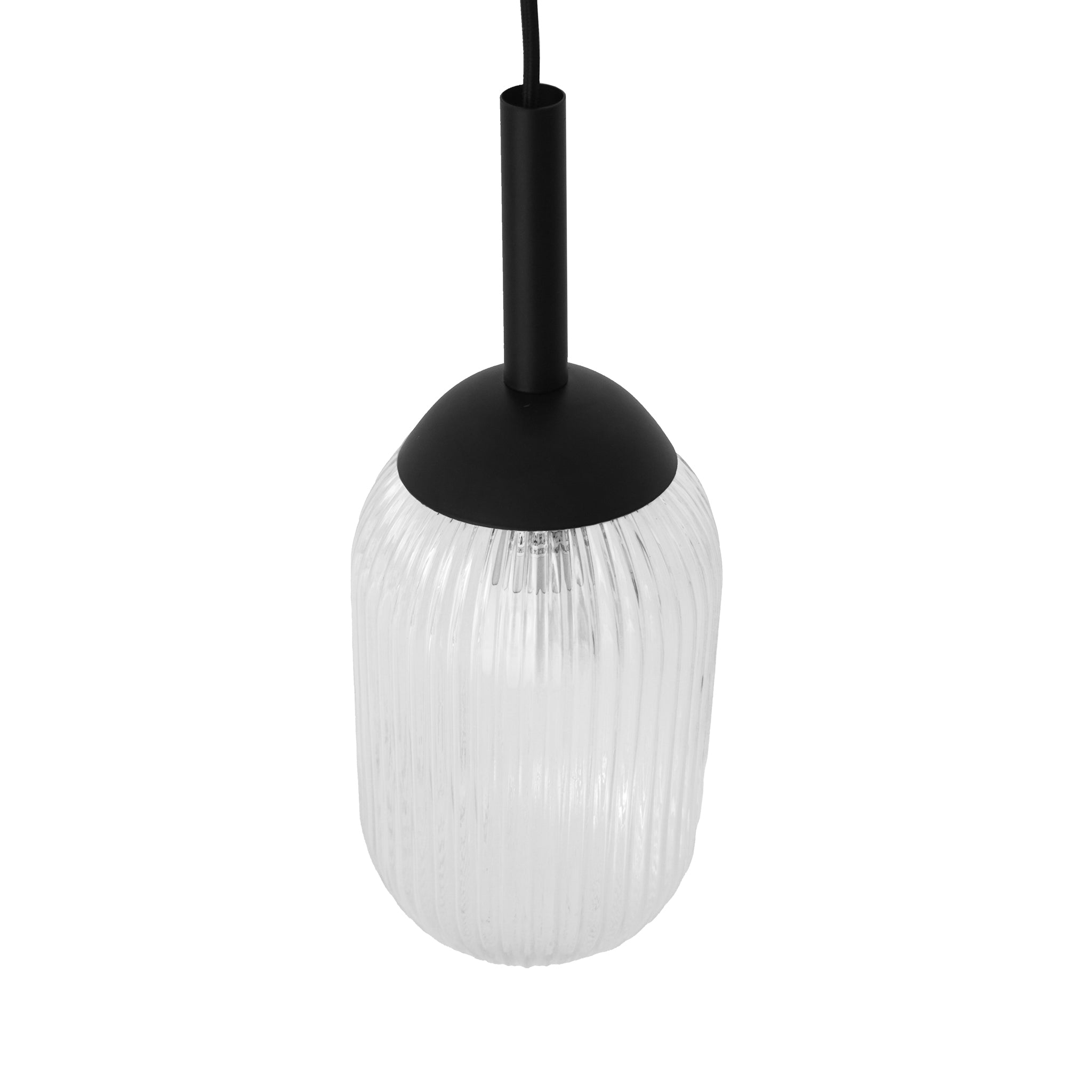 Ashcroft - Giza Pendant Lamp in Black and Clear