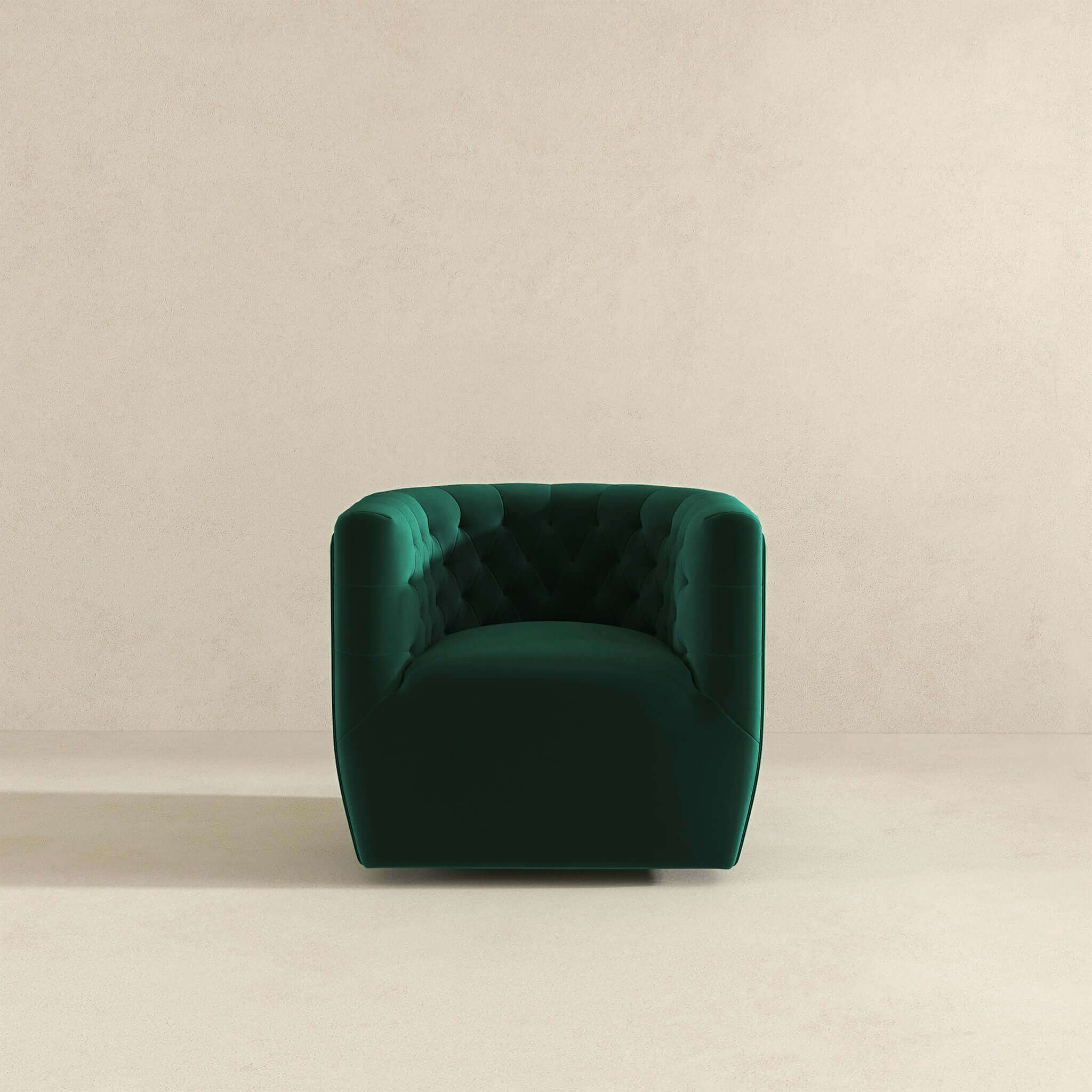 Ashcroft Delaney Swivel Chair - Cream
