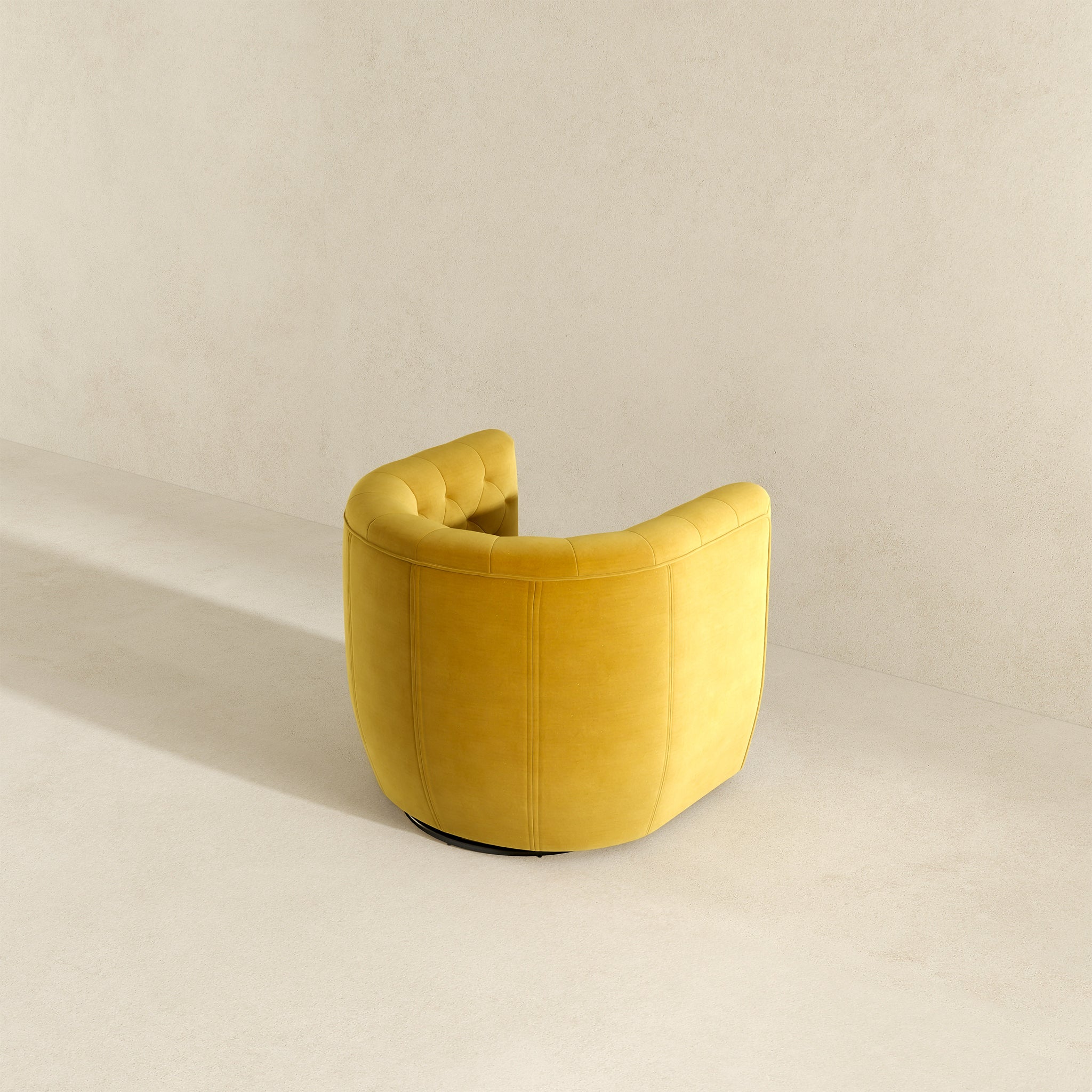Ashcroft Delaney Swivel Chair - Gold Velvet