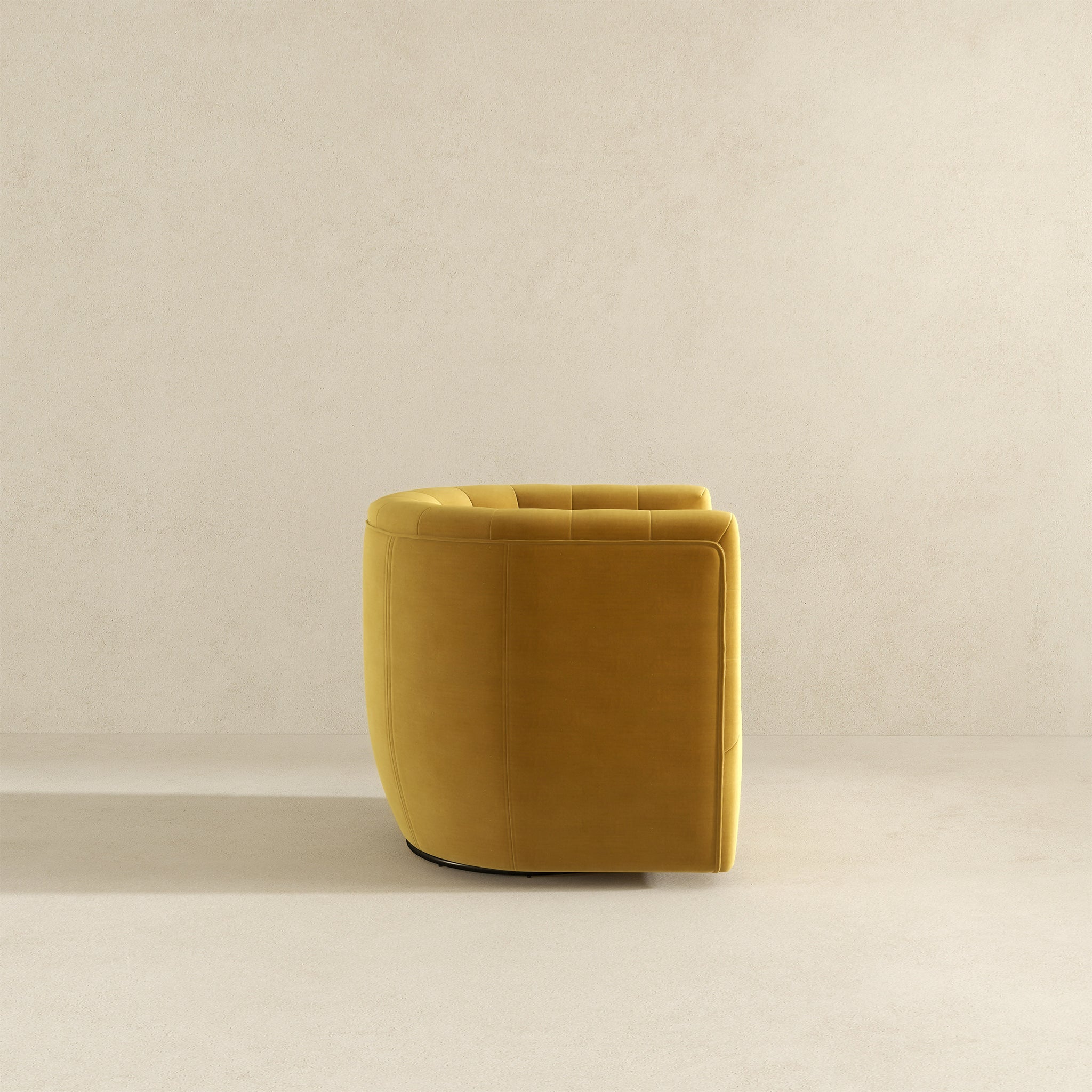 Ashcroft Delaney Swivel Chair - Gold Velvet