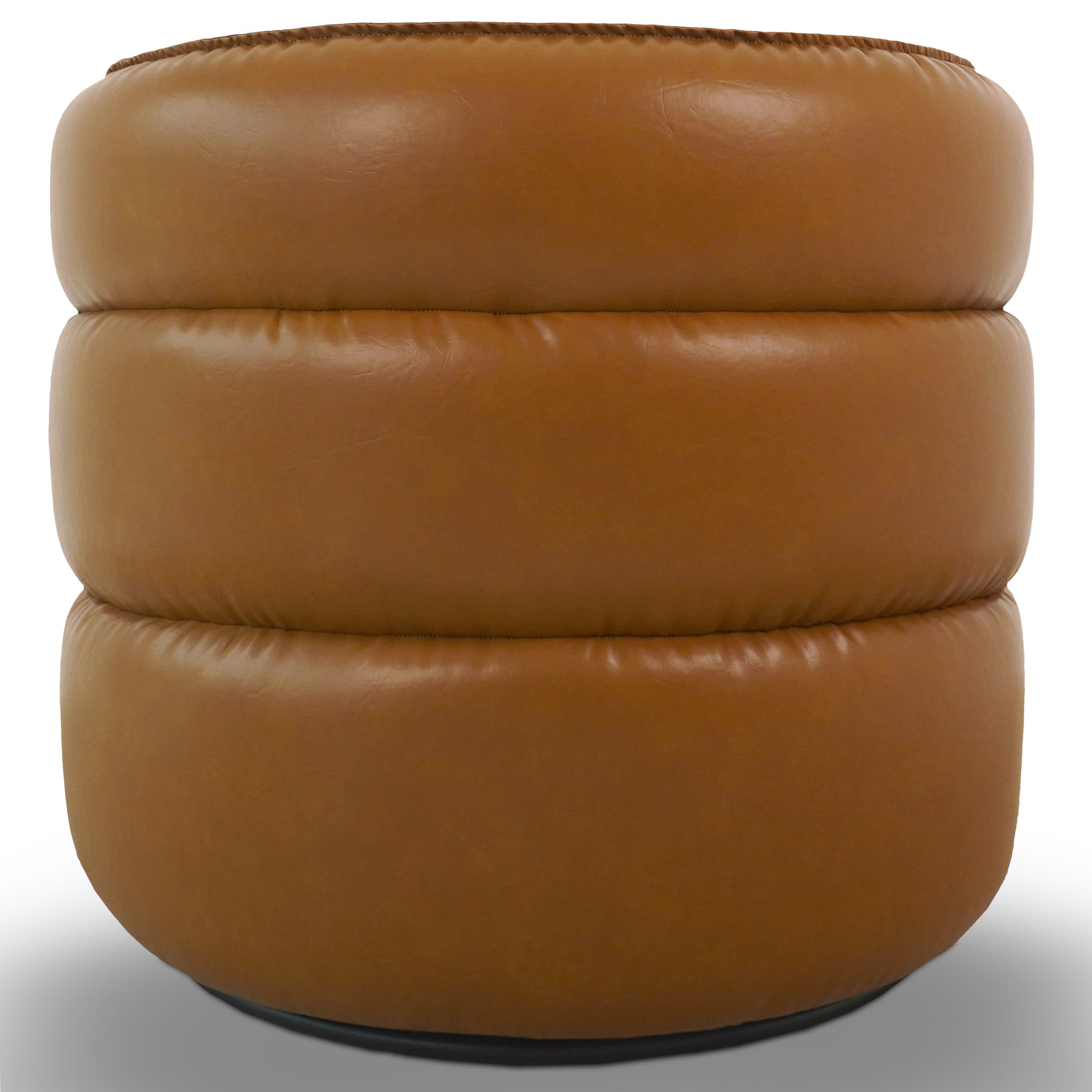 Ashcroft Walden Swivel Chair - Vegan Tan Leather