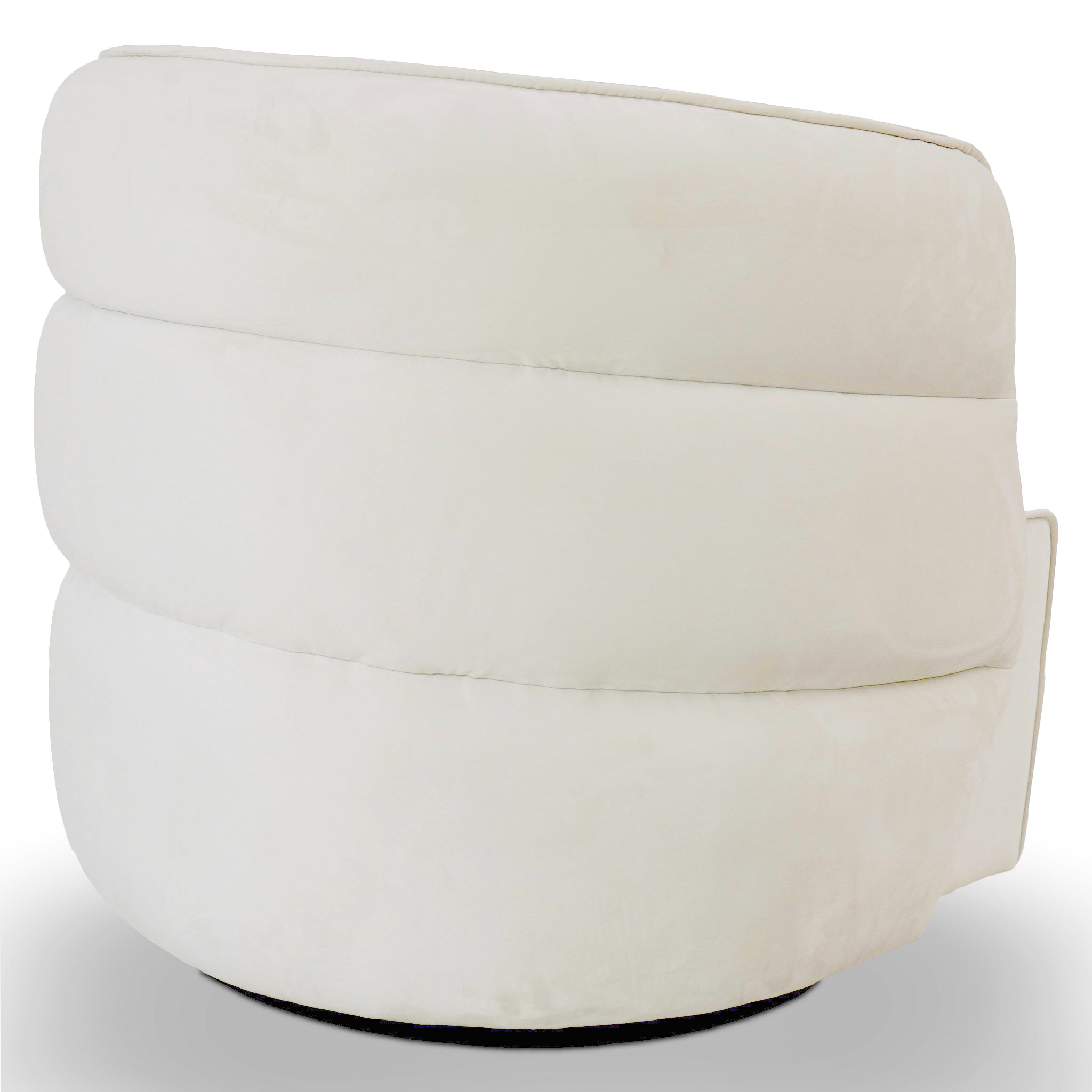 Ashcroft Walden Swivel Chair - Cream Velvet