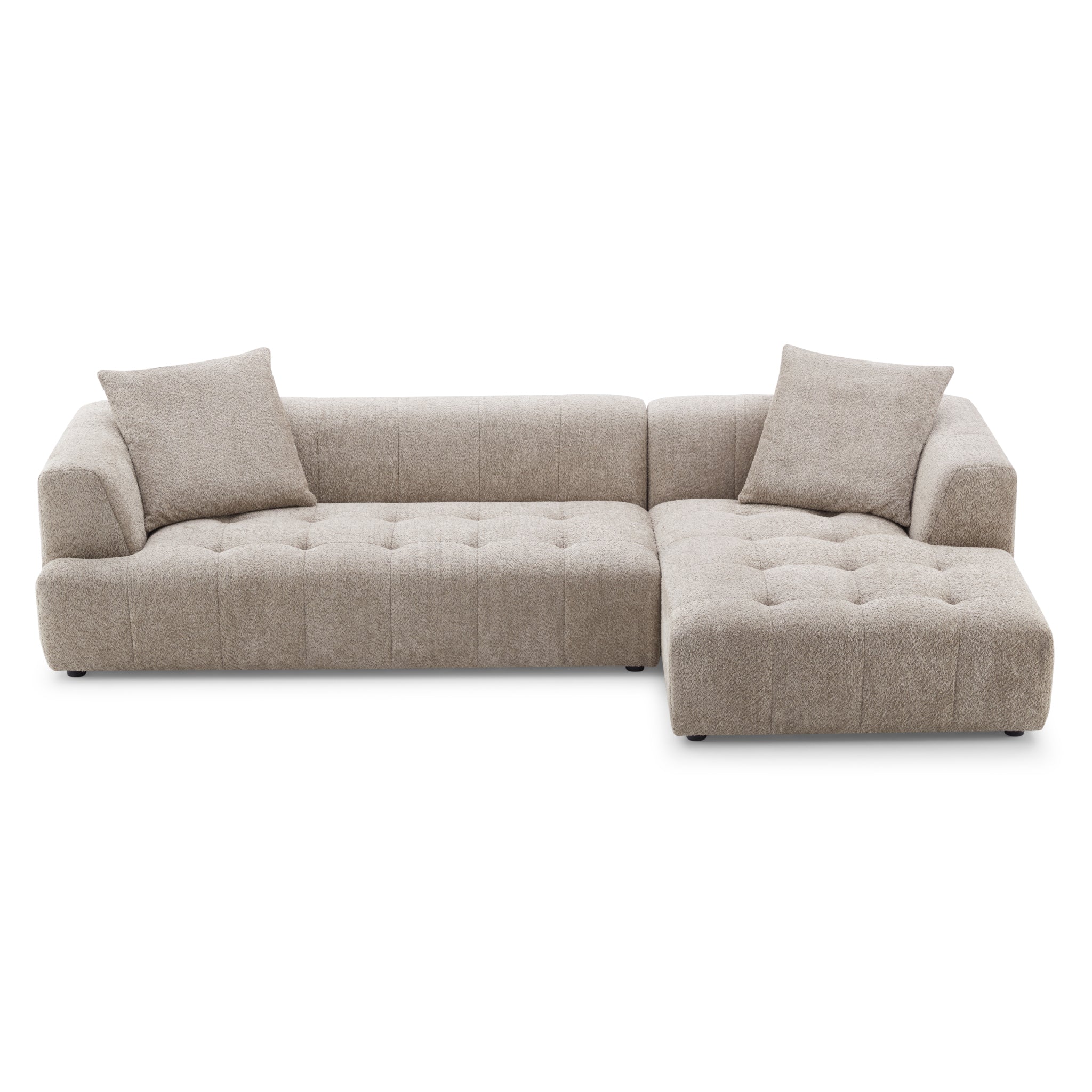 Ashcroft - Kaynes Boucle Sectional Sofa