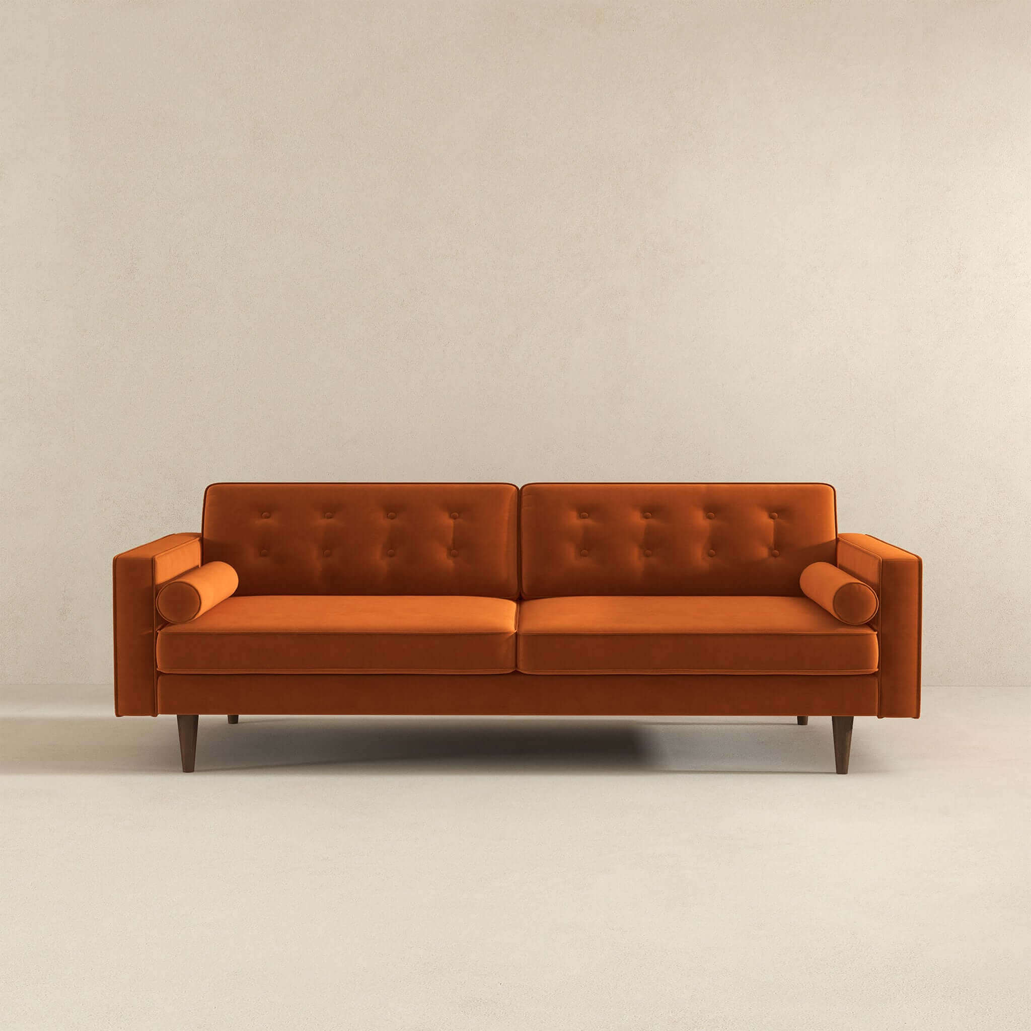 Casey Mid Century Modern Velvet Sofa