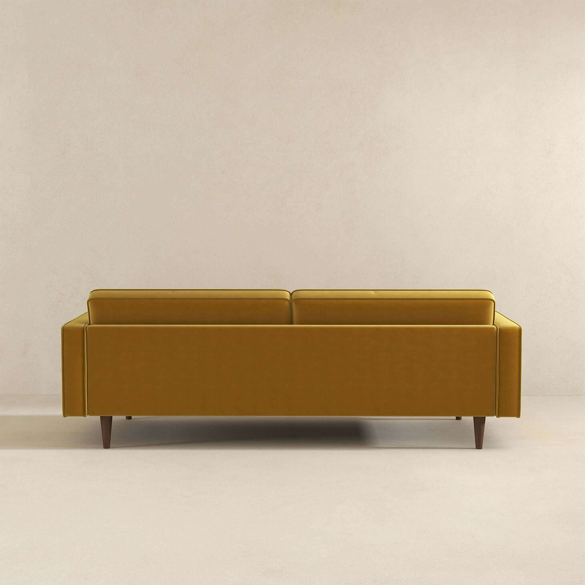 Casey Mid Century Modern Velvet Sofa – Gold