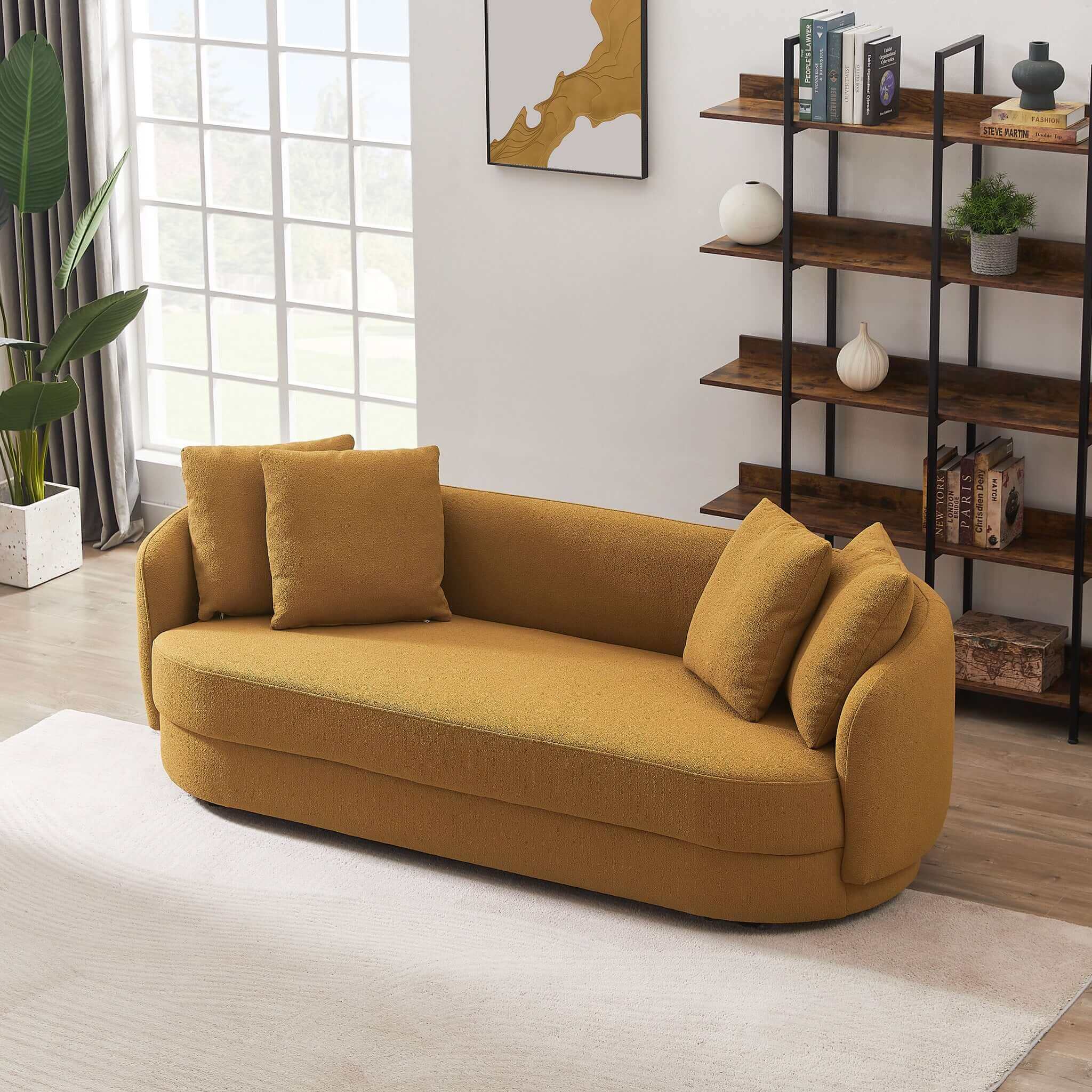 Ashcroft Dylan Modern Sofa – Gold