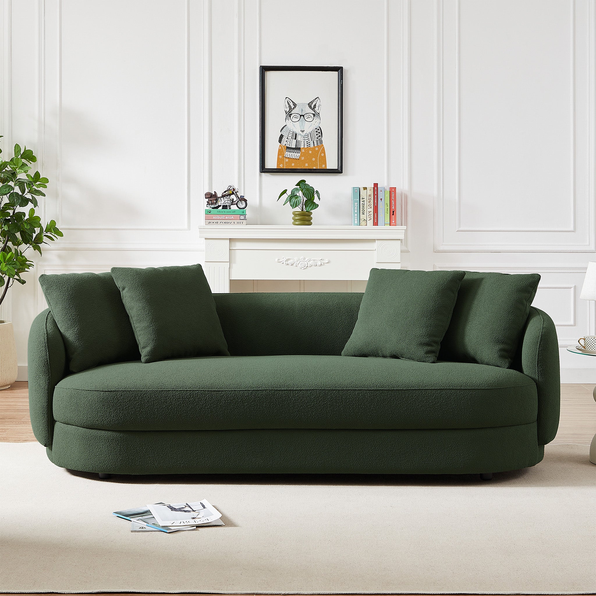 Ashcroft Dylan Modern Sofa – Green