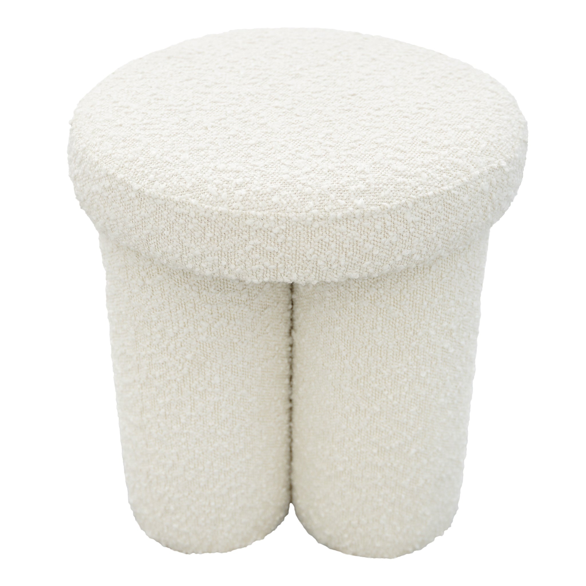 Ashcroft - Wesley Ivory Boucle Stool