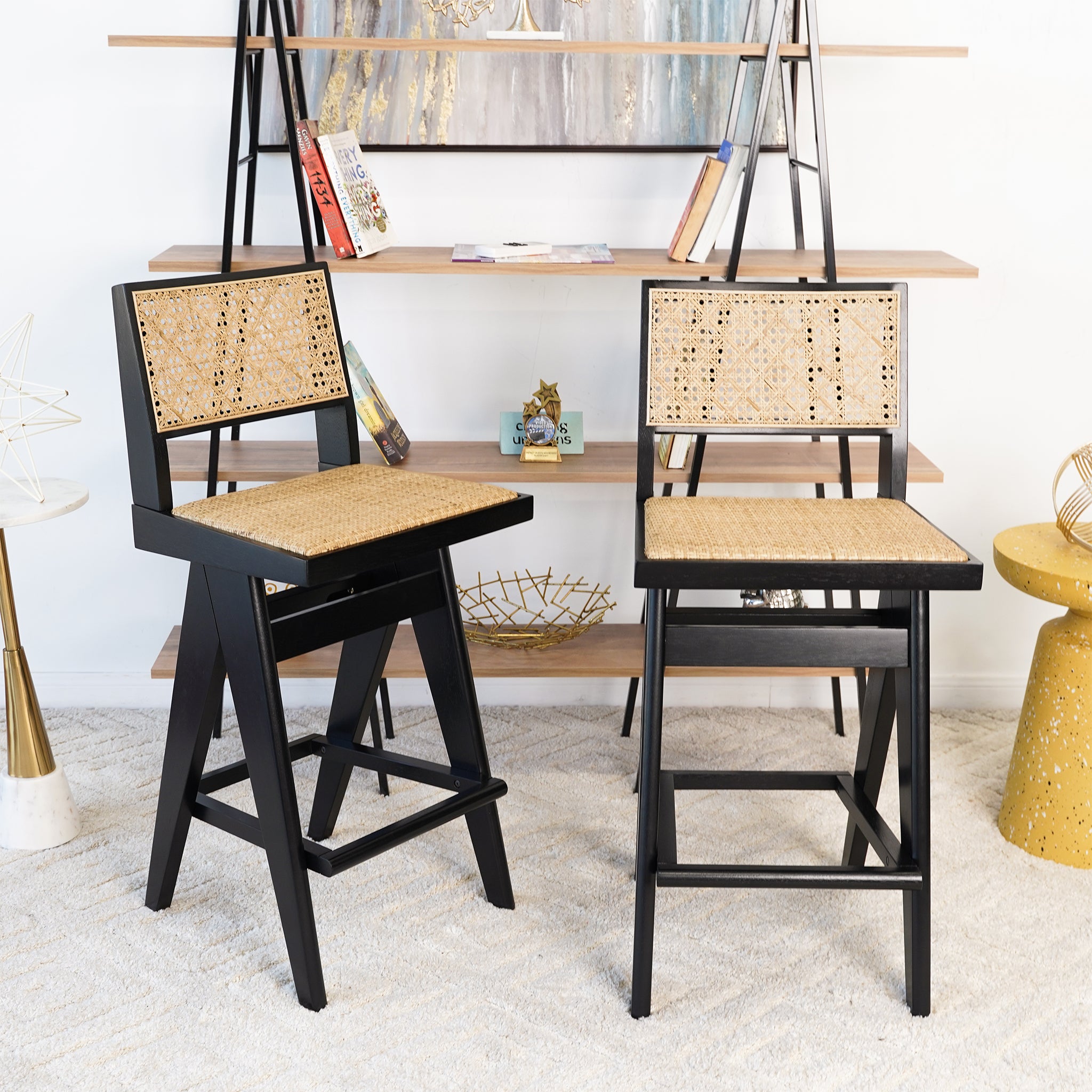 Ashcroft Keira Bar Stool (Set of 2) – Rattan