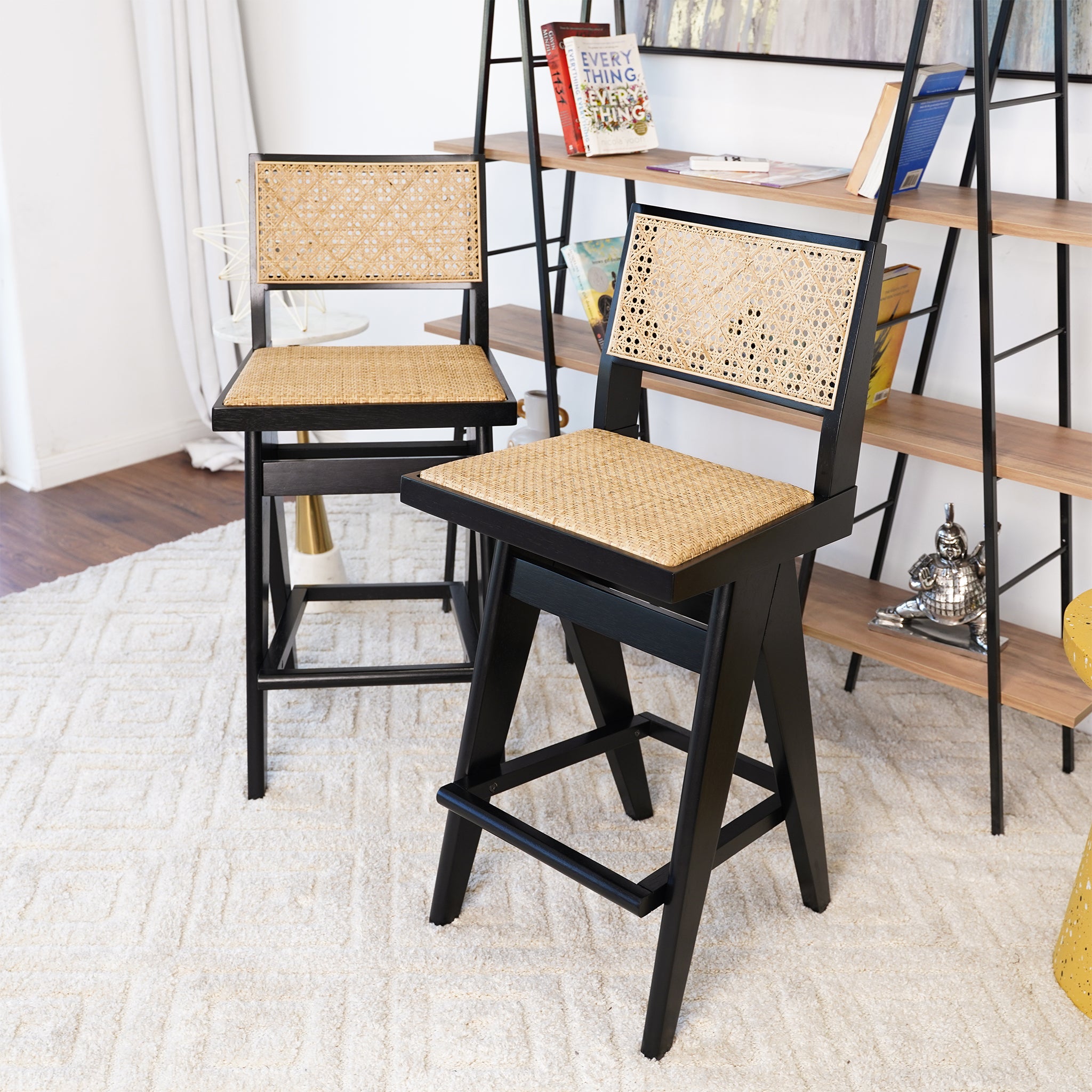 Ashcroft Keira Bar Stool (Set of 2) – Rattan