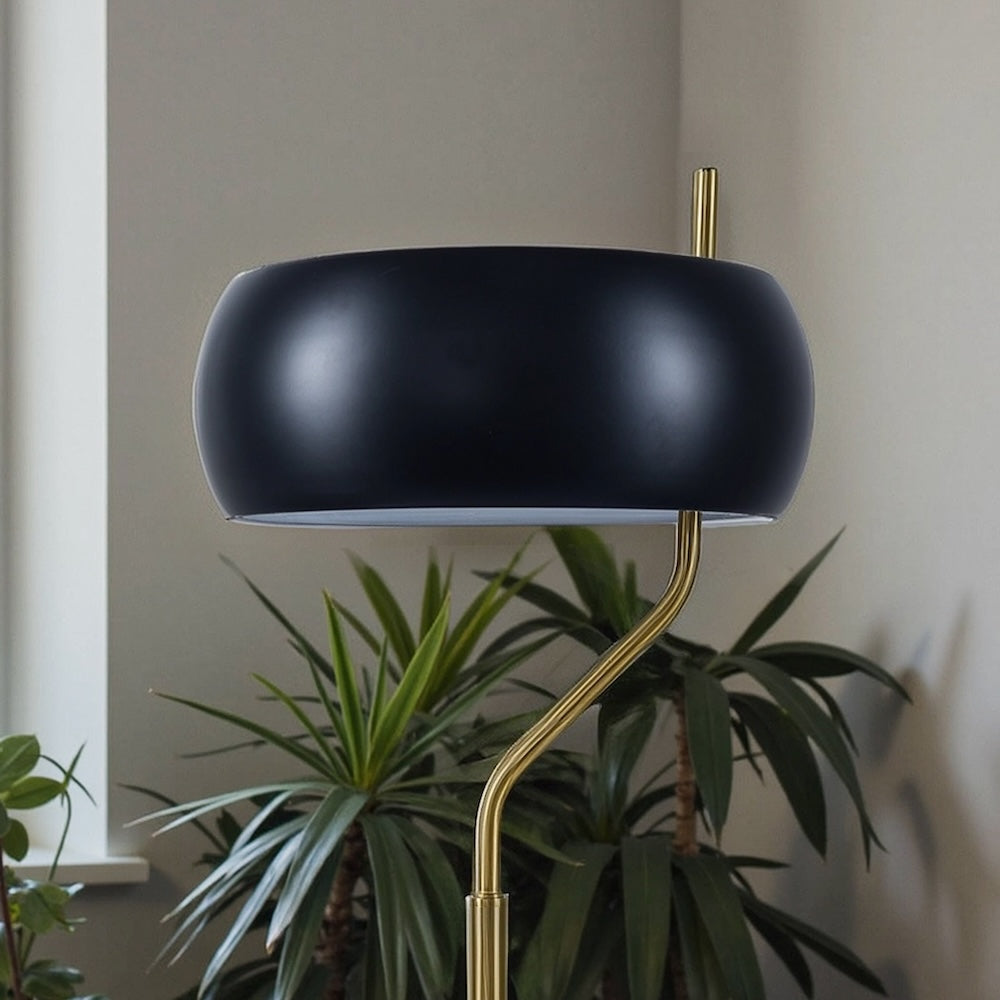 Ashcroft - Flux Table Lamp in Black Outer and White Inner