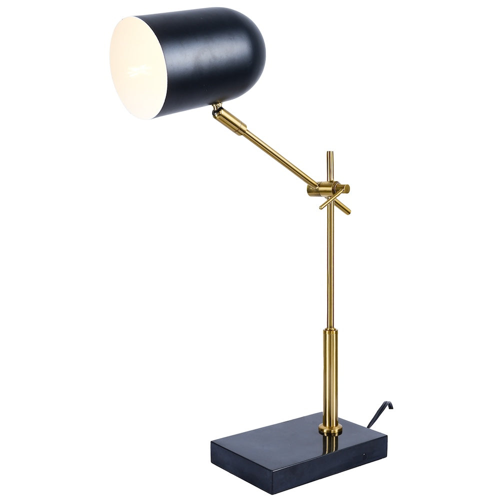 Ashcroft - Lumora Table Lamp - Black outer in White inner