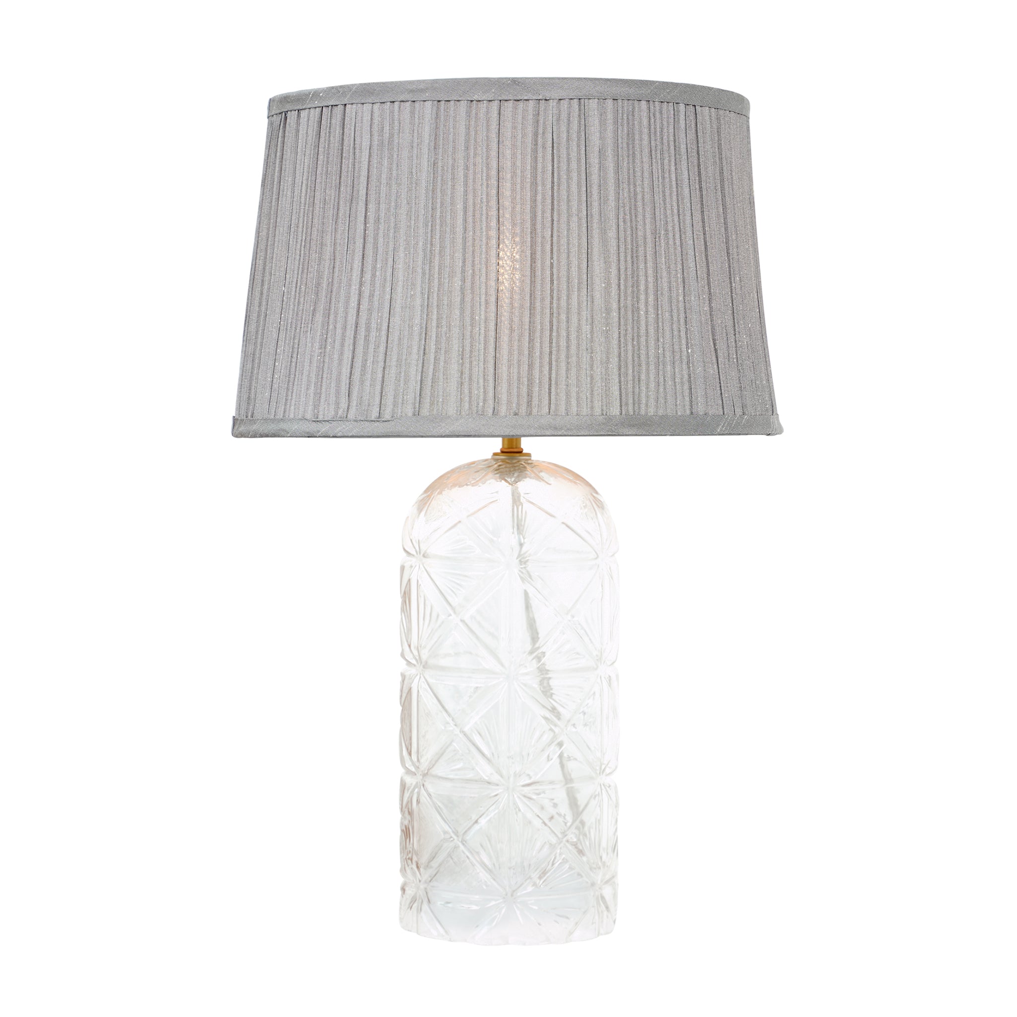 Ashcroft - Luxora Table Lamp Gold in Clear and Gray
