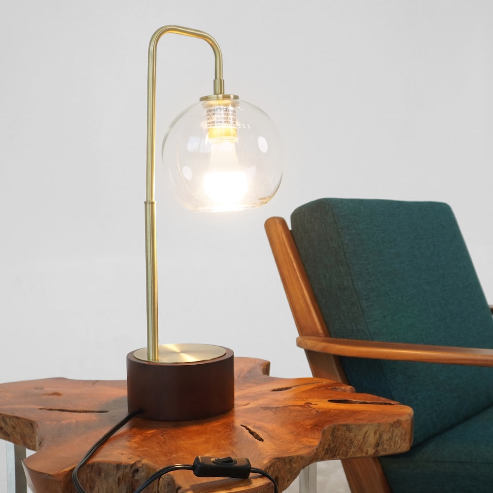 Ashcroft - LuxeRay Simple Glass Globe Arched Table Lamp