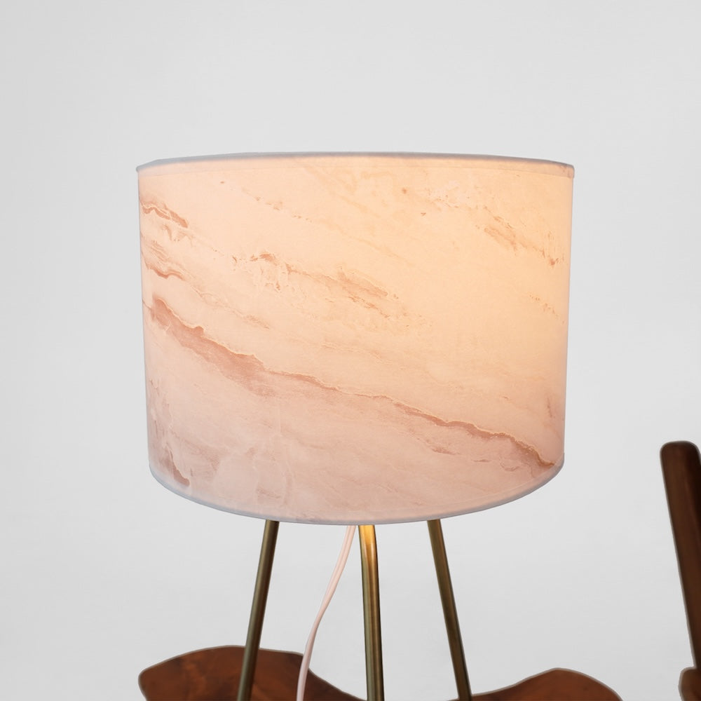 Ashcroft - Optima Marble Lampshade Table Lamp - Bronze