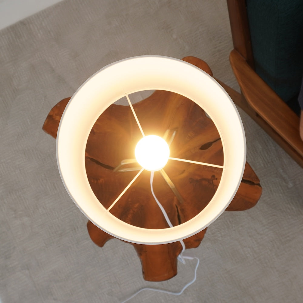 Ashcroft - Optima Marble Lampshade Table Lamp - Bronze
