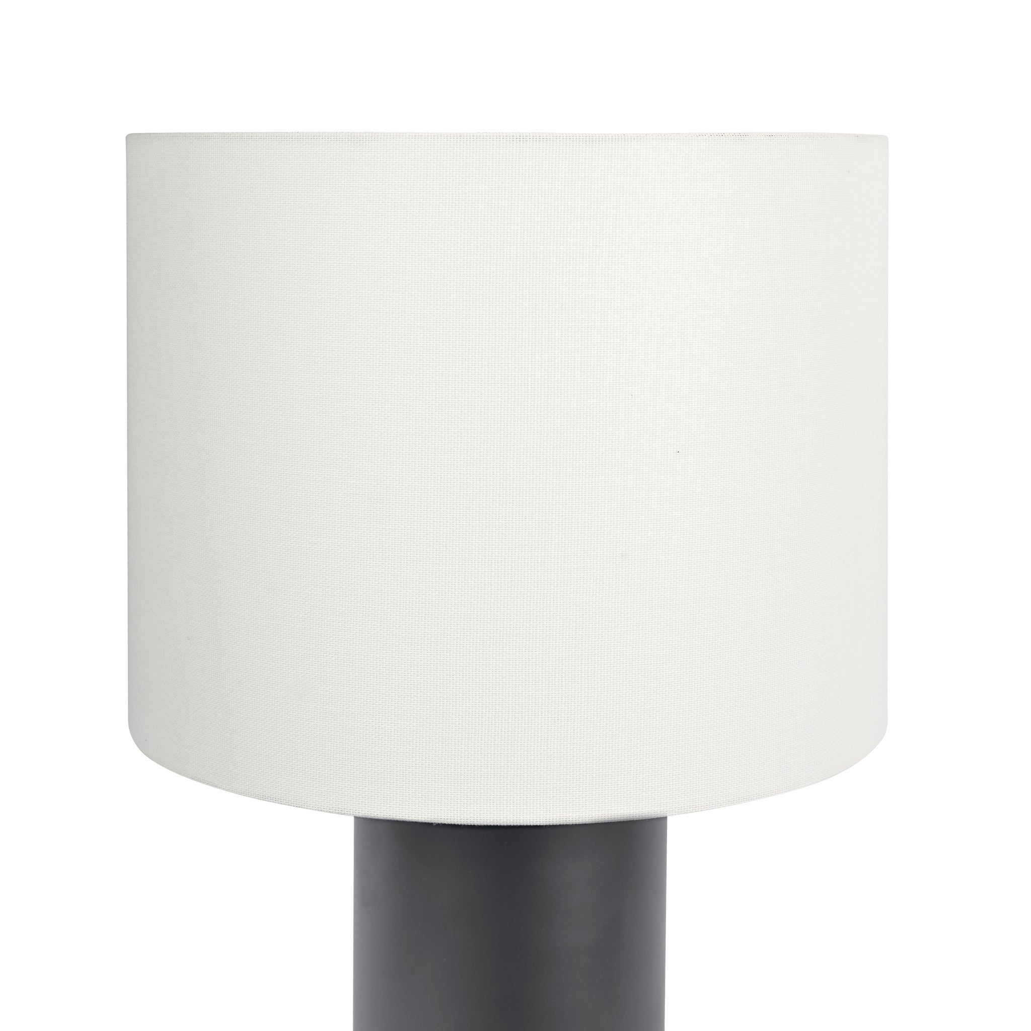 Ashcroft - Aura Black Table Lamp with On/Off Switch Black Block Base
