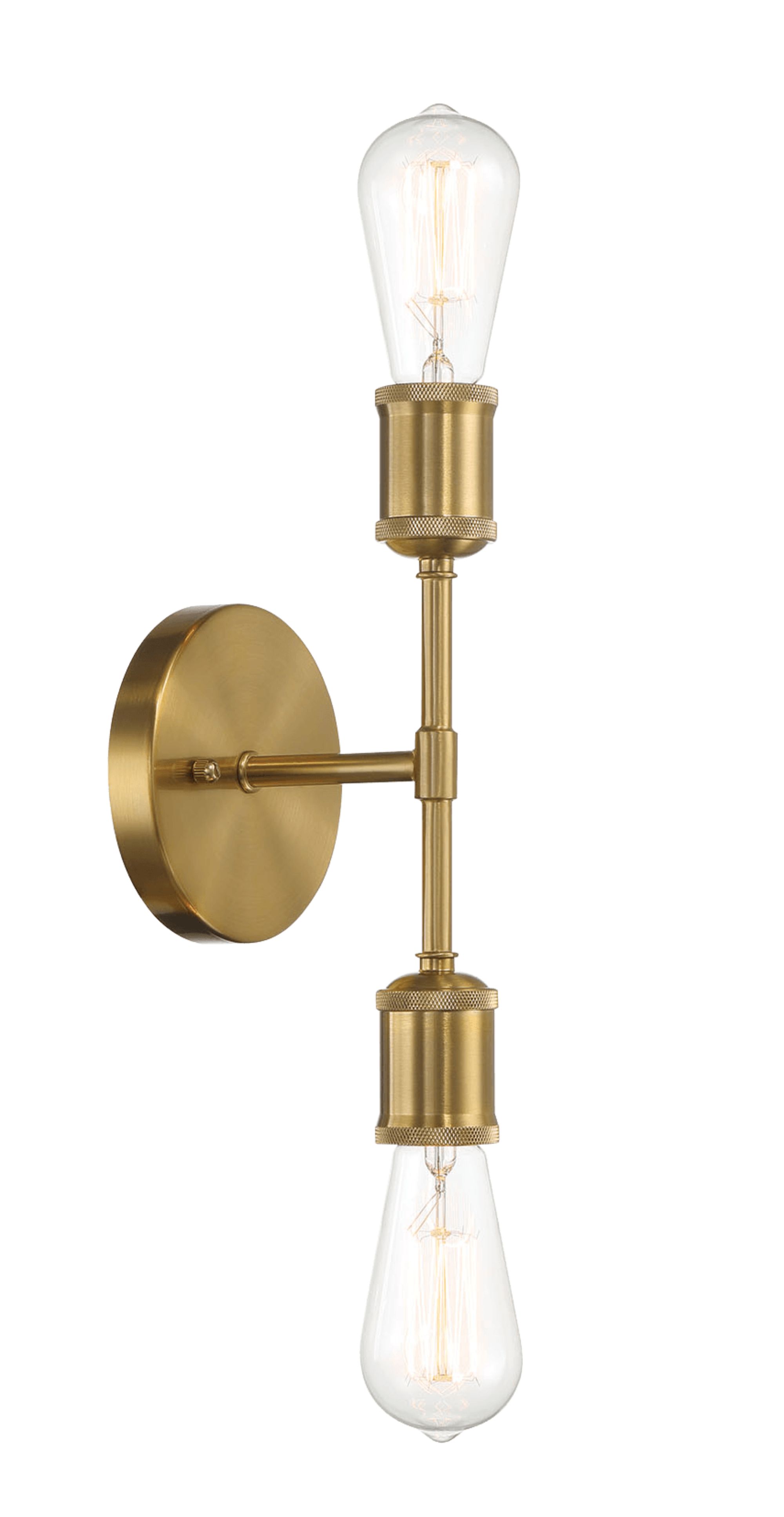 Ashcroft - Reverie Double Lights Bathroom Wall Sconce over Mirror Bedroom Hallway Entryway 5"W × 10.75"H × 5"E