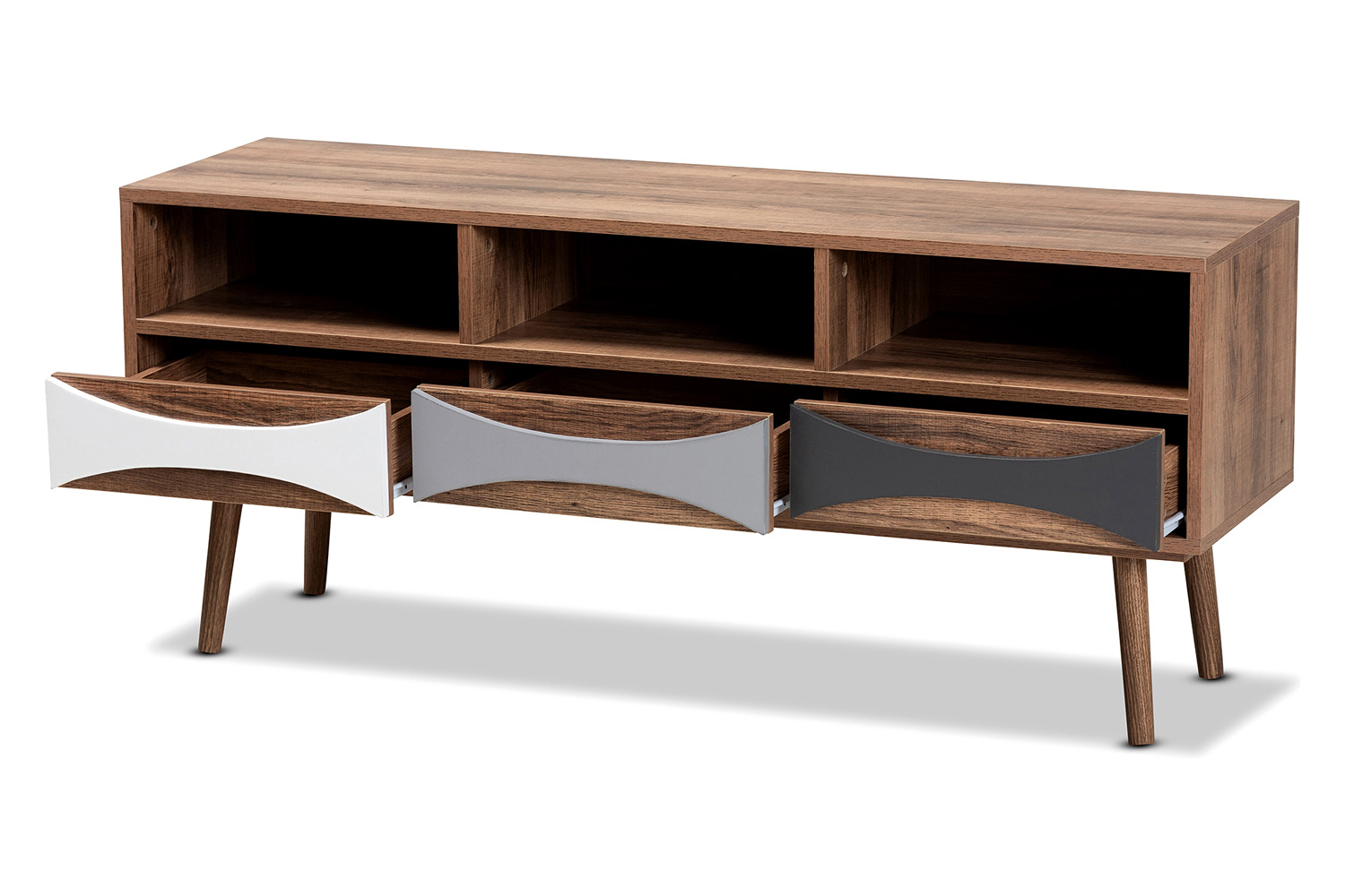 Baxton - Leane Modern 3-Drawer TV Stand