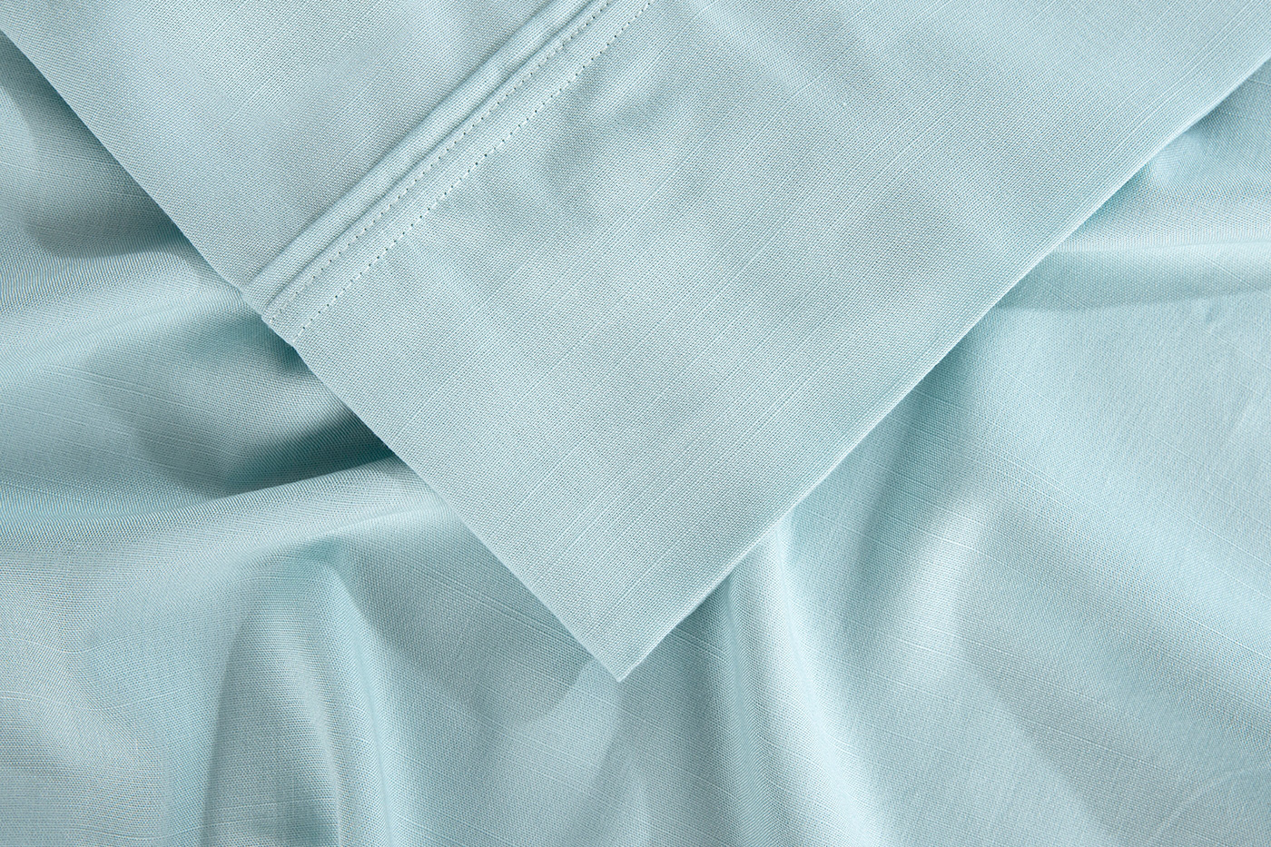 Bedgear Hyper-Linen Sheet Set - Misty Blue, Queen Size