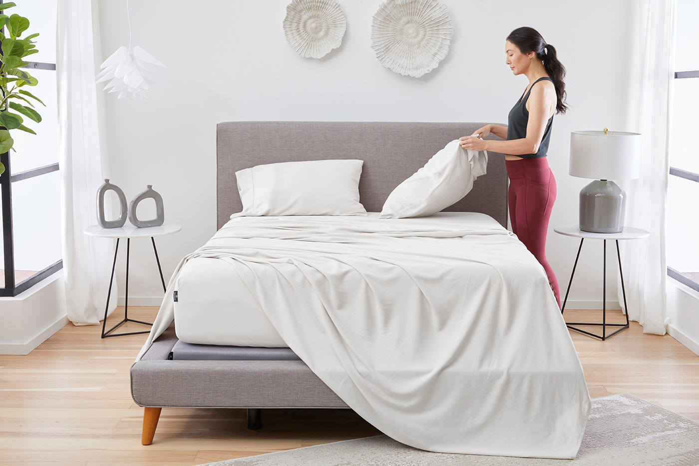 Bedgear Hyper-Linen Sheet Set - Bright White, King Size