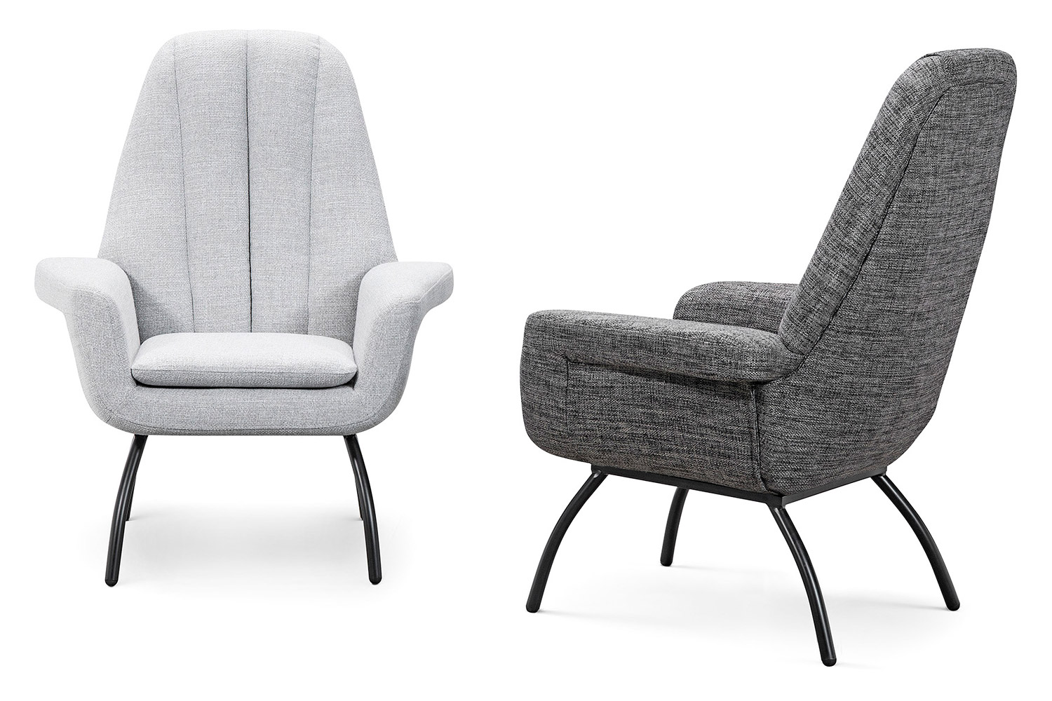 Bellini Alberto Accent Chair - Light Gray