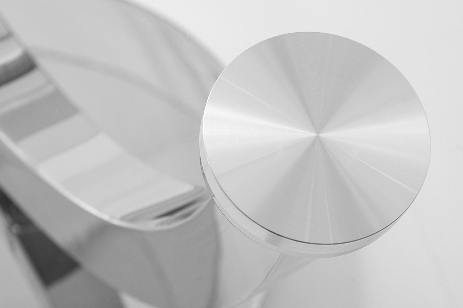 Bellini - Allure End Table in Silver/Clear